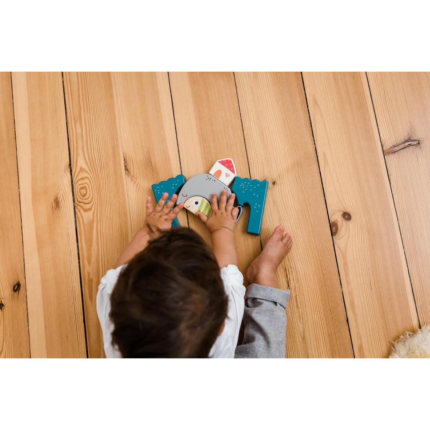 Rompecabezas de Madera Bababoo Feliz Wilma 5 Piezas 19 cm