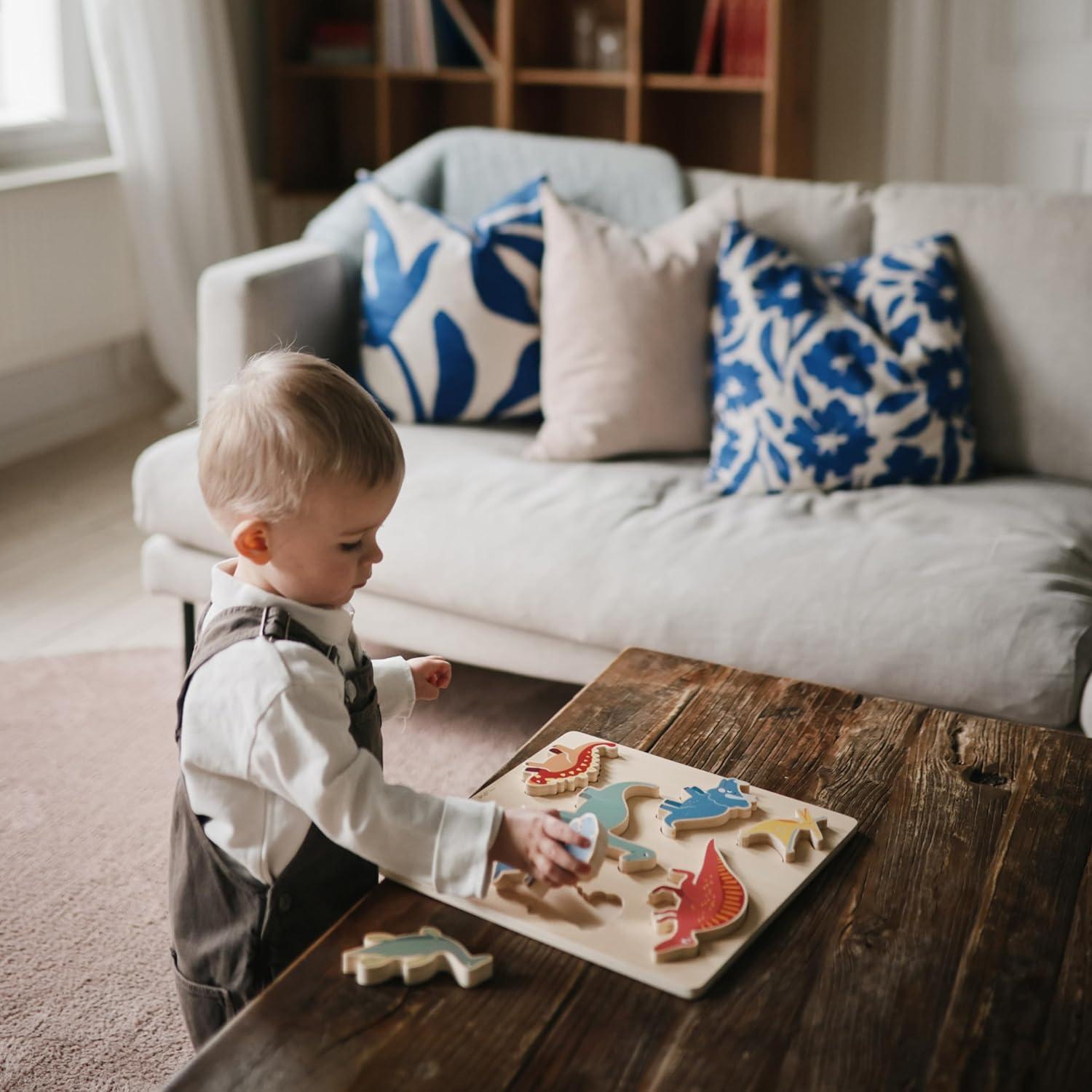 Rompecabezas de Madera Dinosaurio Mushie 7 Piezas 29.7 cm