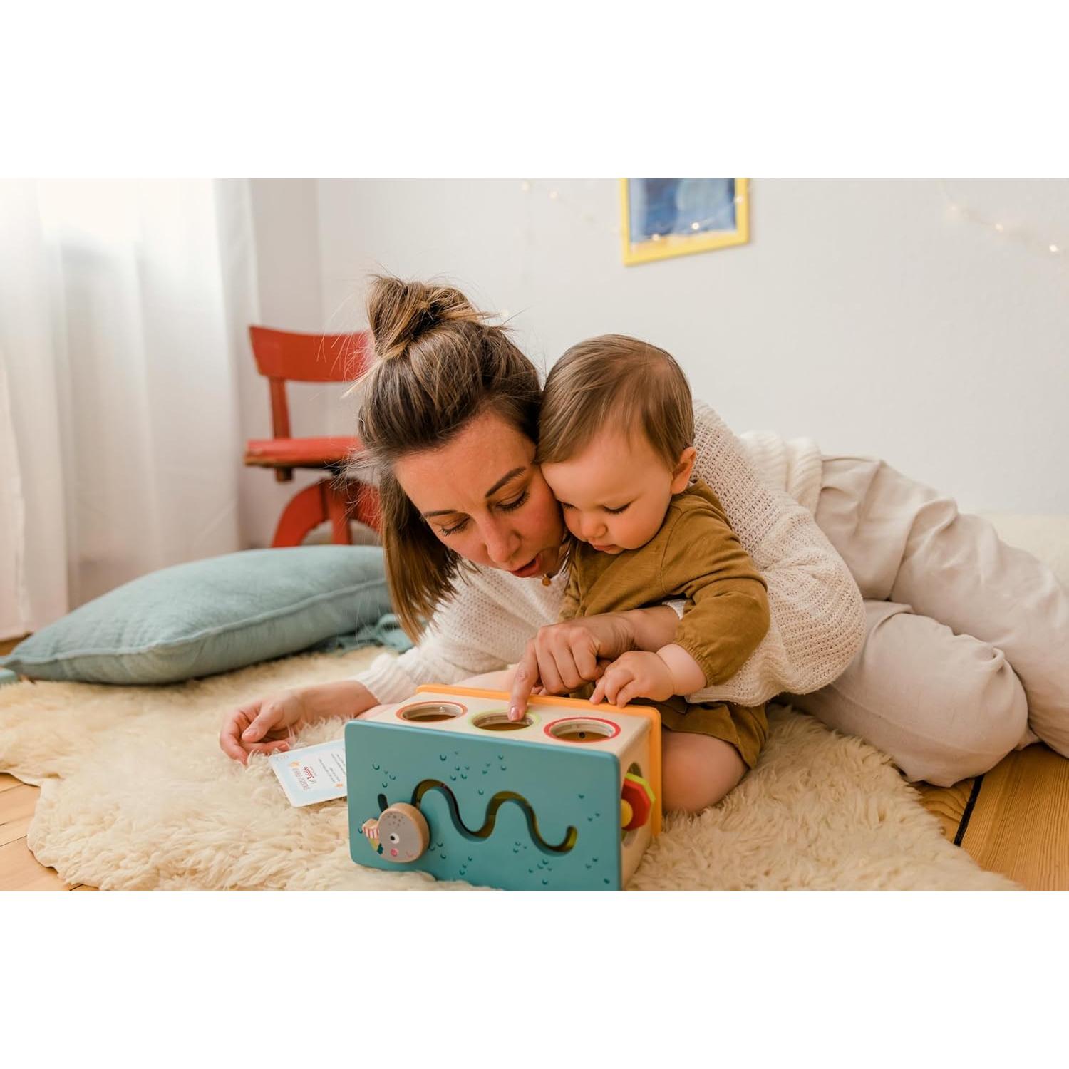 Juguete de Golpear y Rodar Bababoo Castillo de Madera 22.86 cm