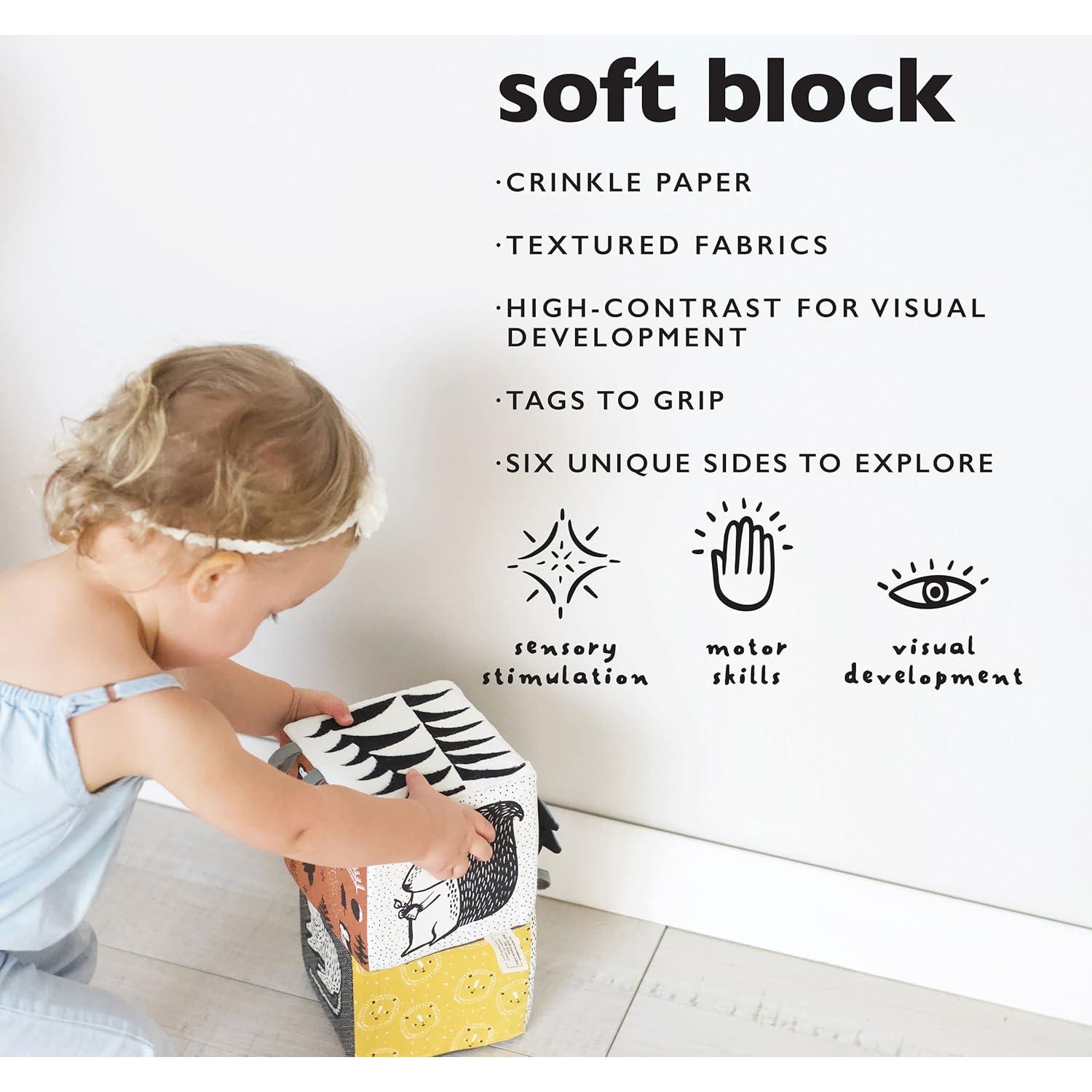 Bloque Suave Wee Gallery Bosque - Juguete Sensorial Bebés