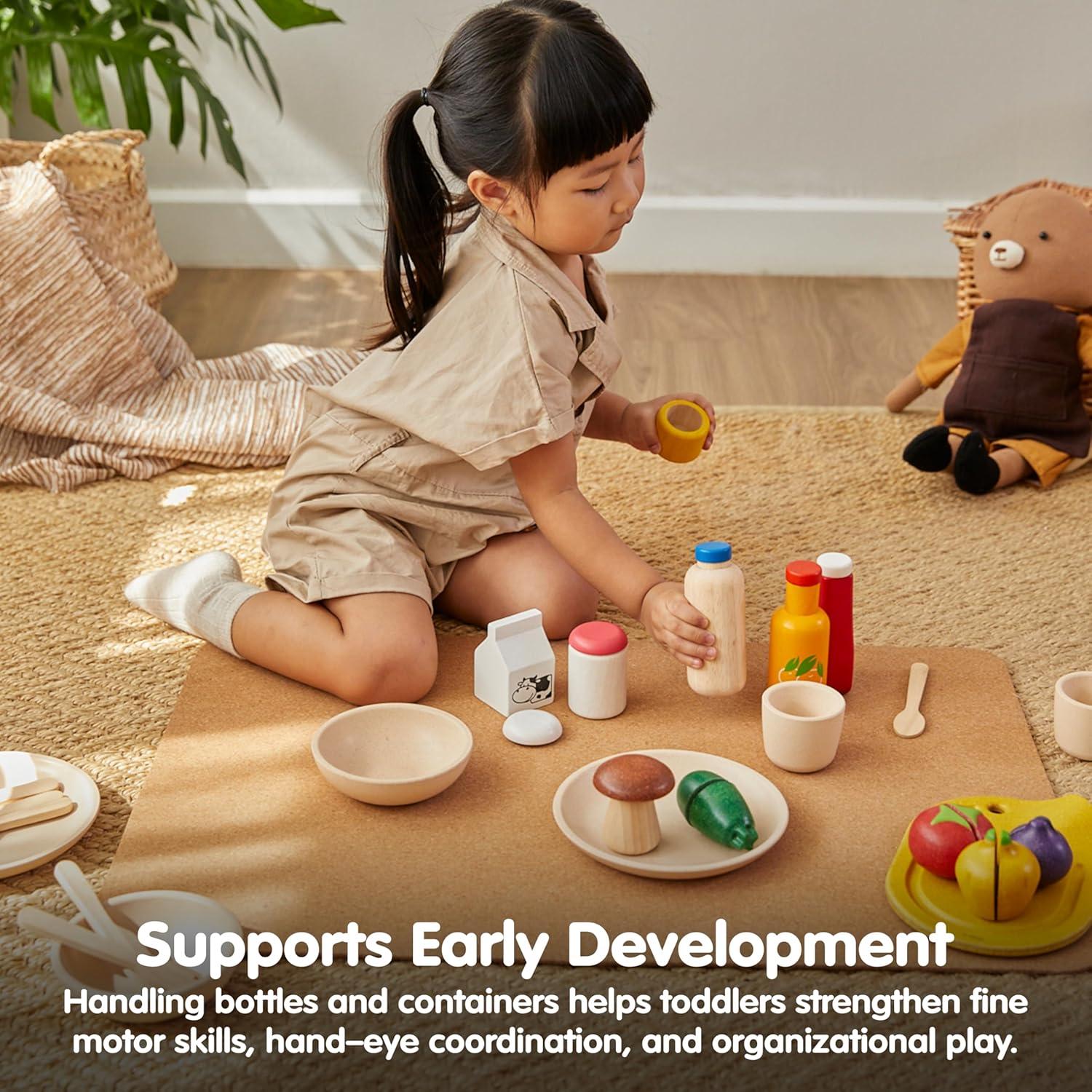 Juego de Comida de Madera PlanToys para Niños 6 Piezas