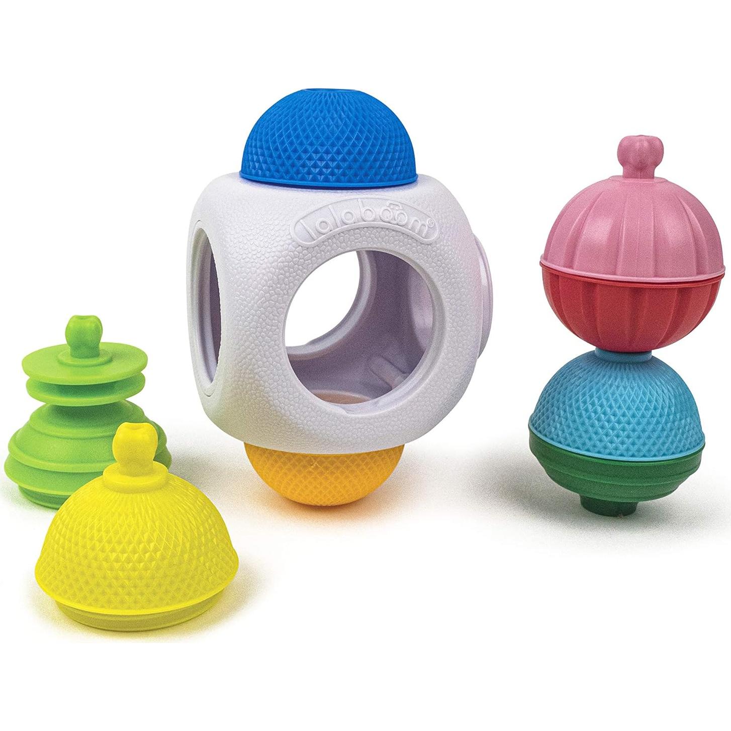 Lalaboom Cubo y Cuentas Educativas 9 Piezas 10 Meses a 4 Años