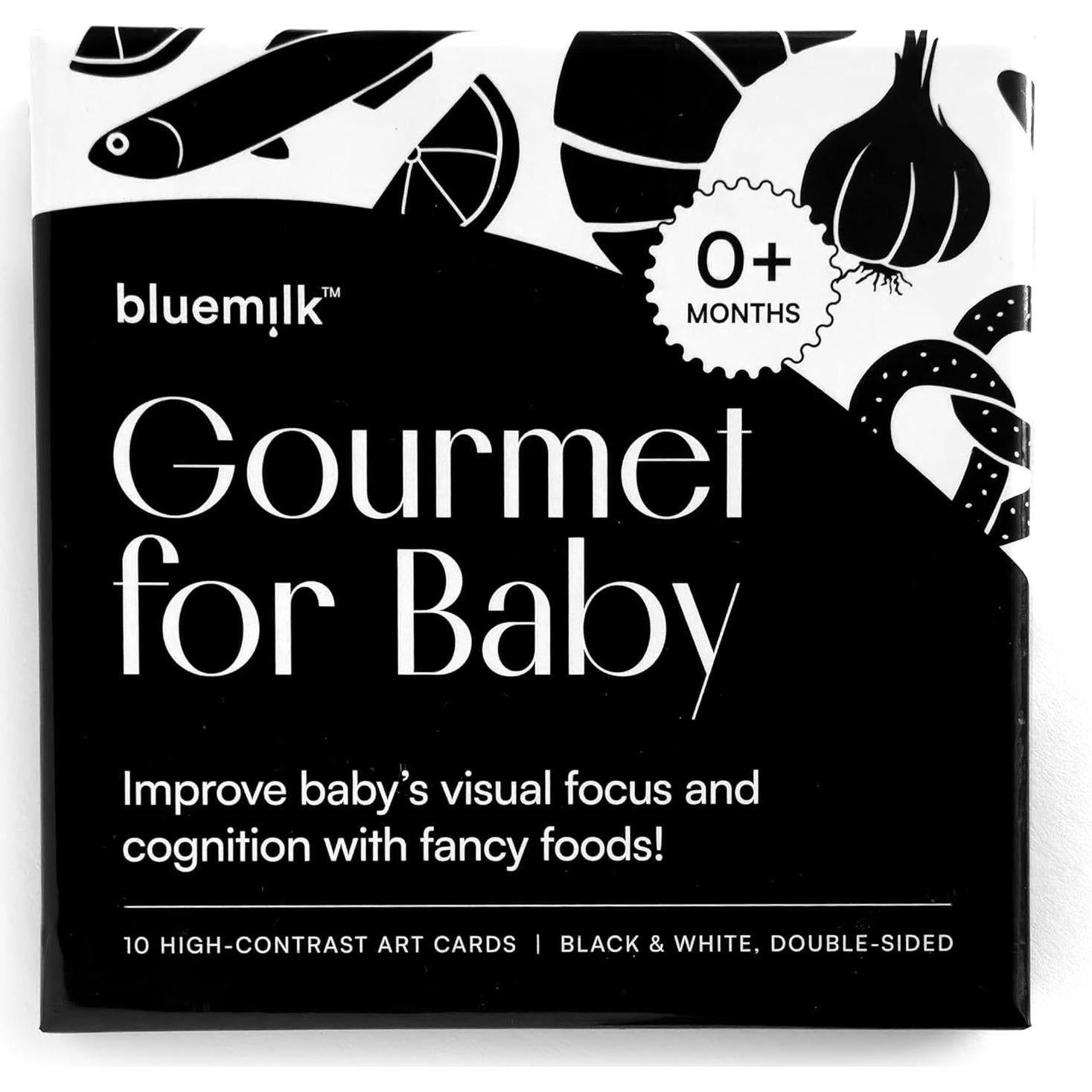 Tarjetas de Flash Sensoriales Gourmet para Bebés - 10 Piezas