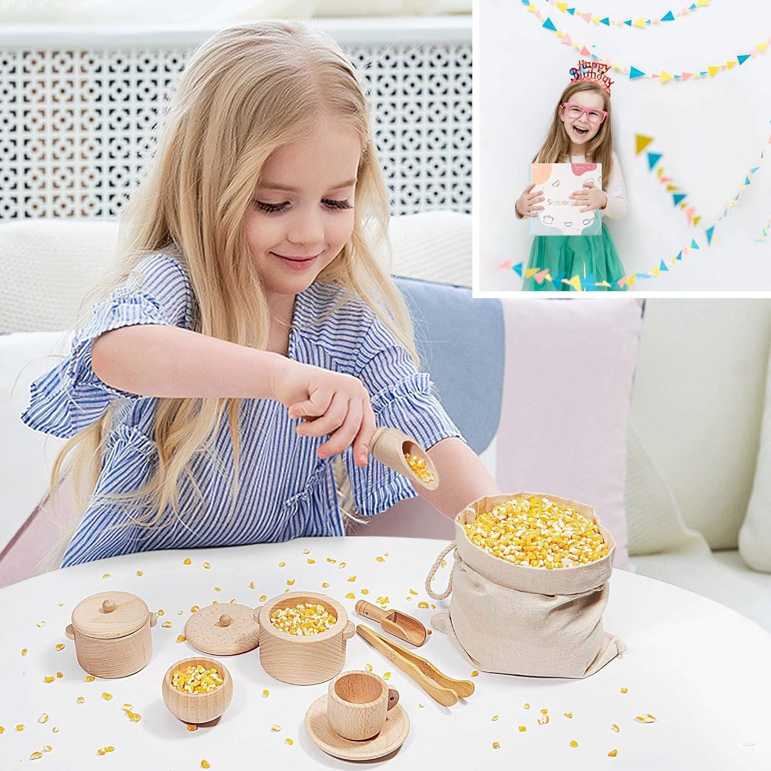 Caja Sensorial Montessori de Madera para Niños 36 meses+