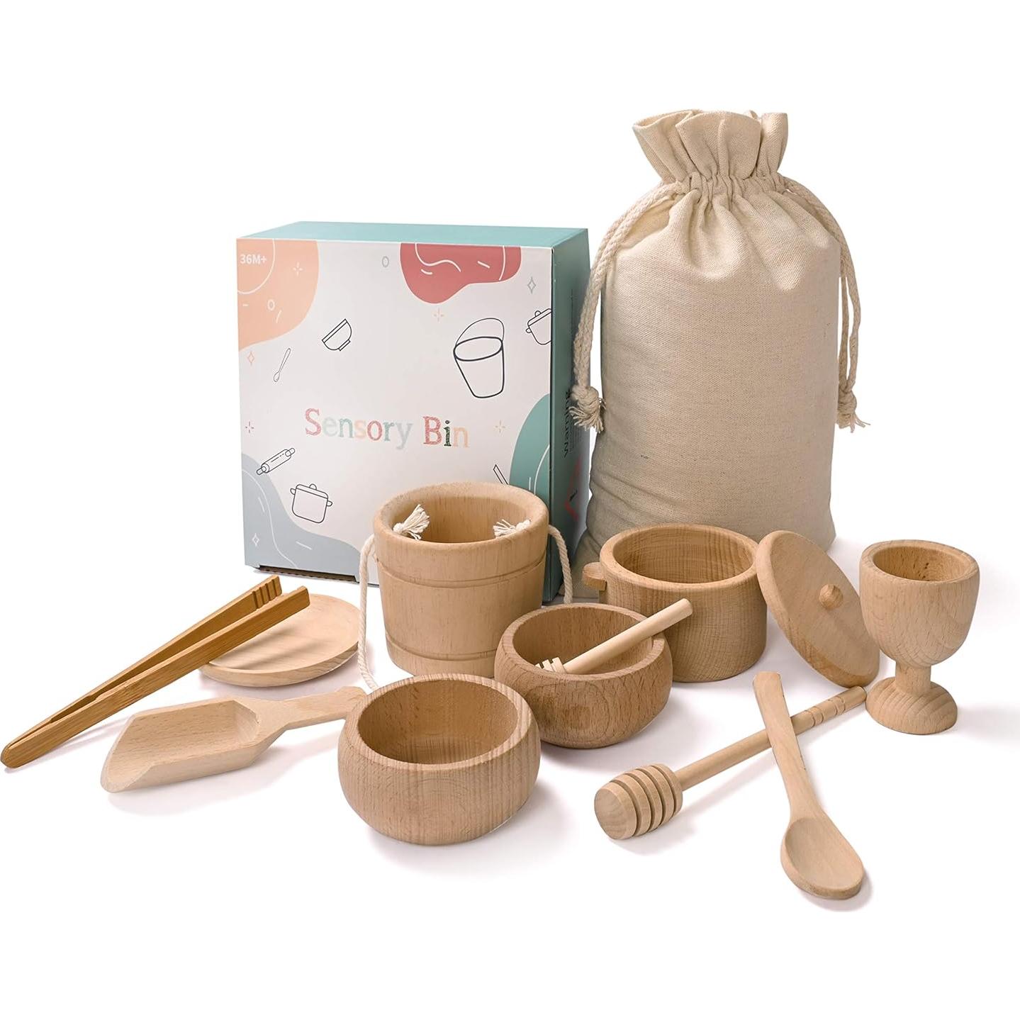Caja Sensorial Montessori MONT PLEASANT - Juguetes de Madera para Niños