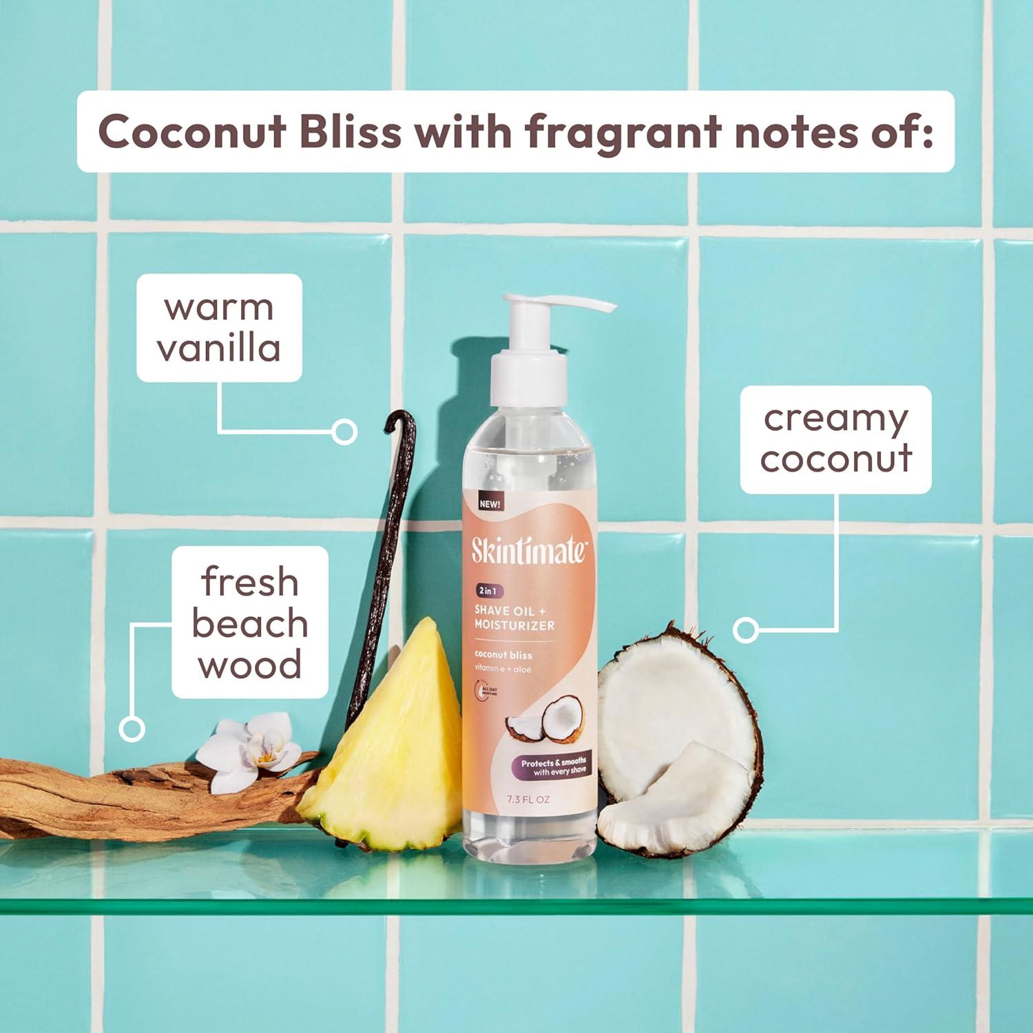 Aceite de Afeitar y Hidratante Skintimate 2-en-1 Coco 207g