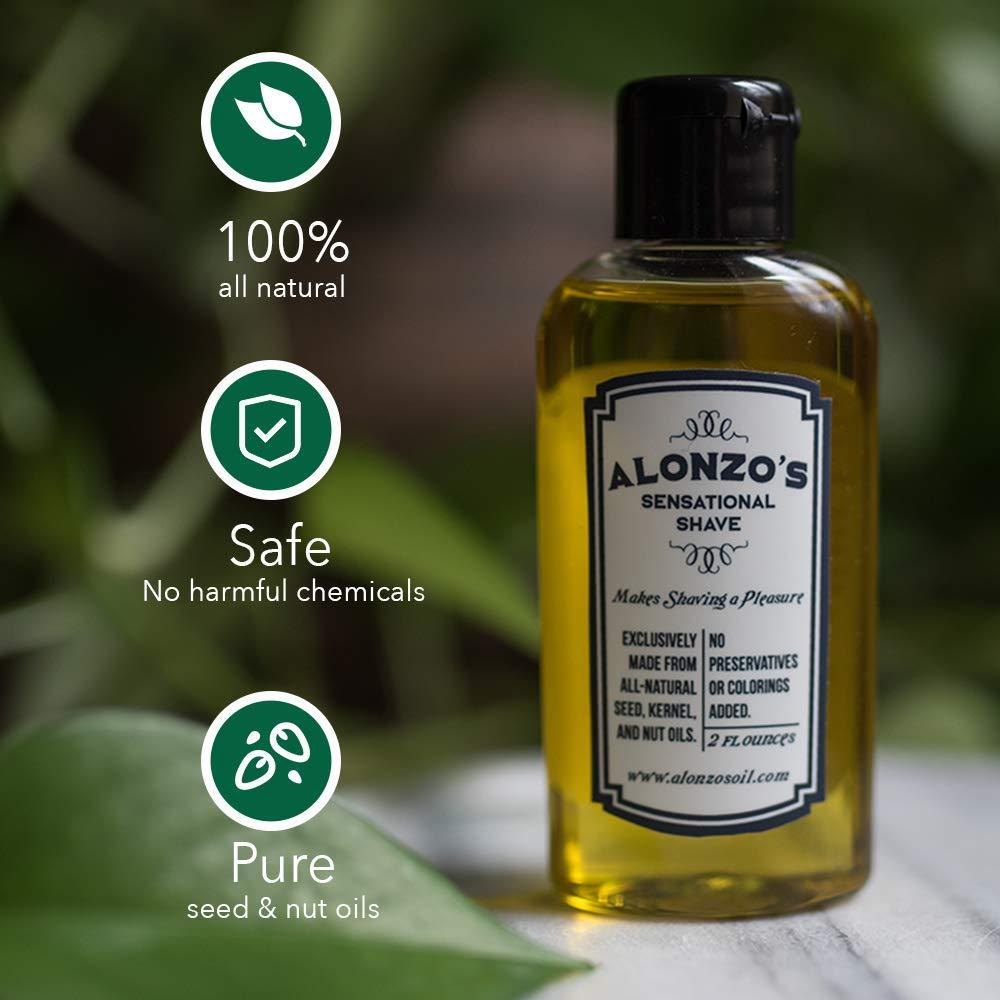 Aceite de Afeitar Natural Alonzo 59.15 ml - Hidrata y Calma