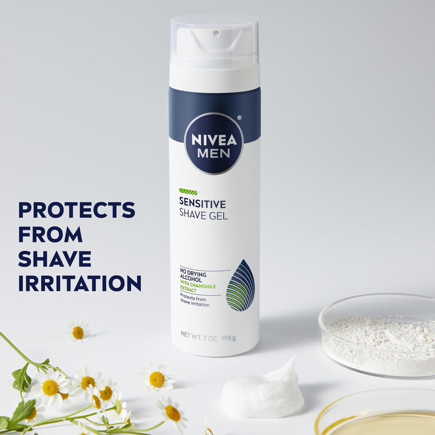 Set de Afeitado NIVEA MEN Sensible Gel 198g + Balsamo 98ml