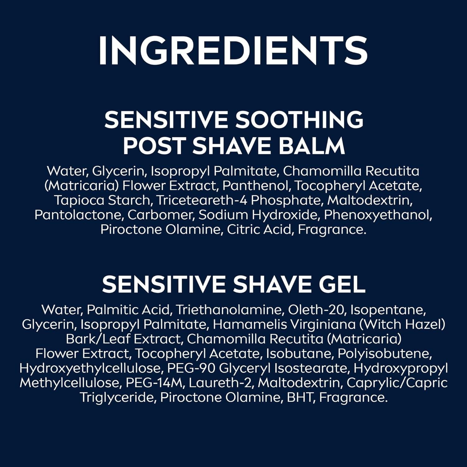 Set de Afeitado NIVEA MEN Sensible Gel 198g + Balsamo 98ml