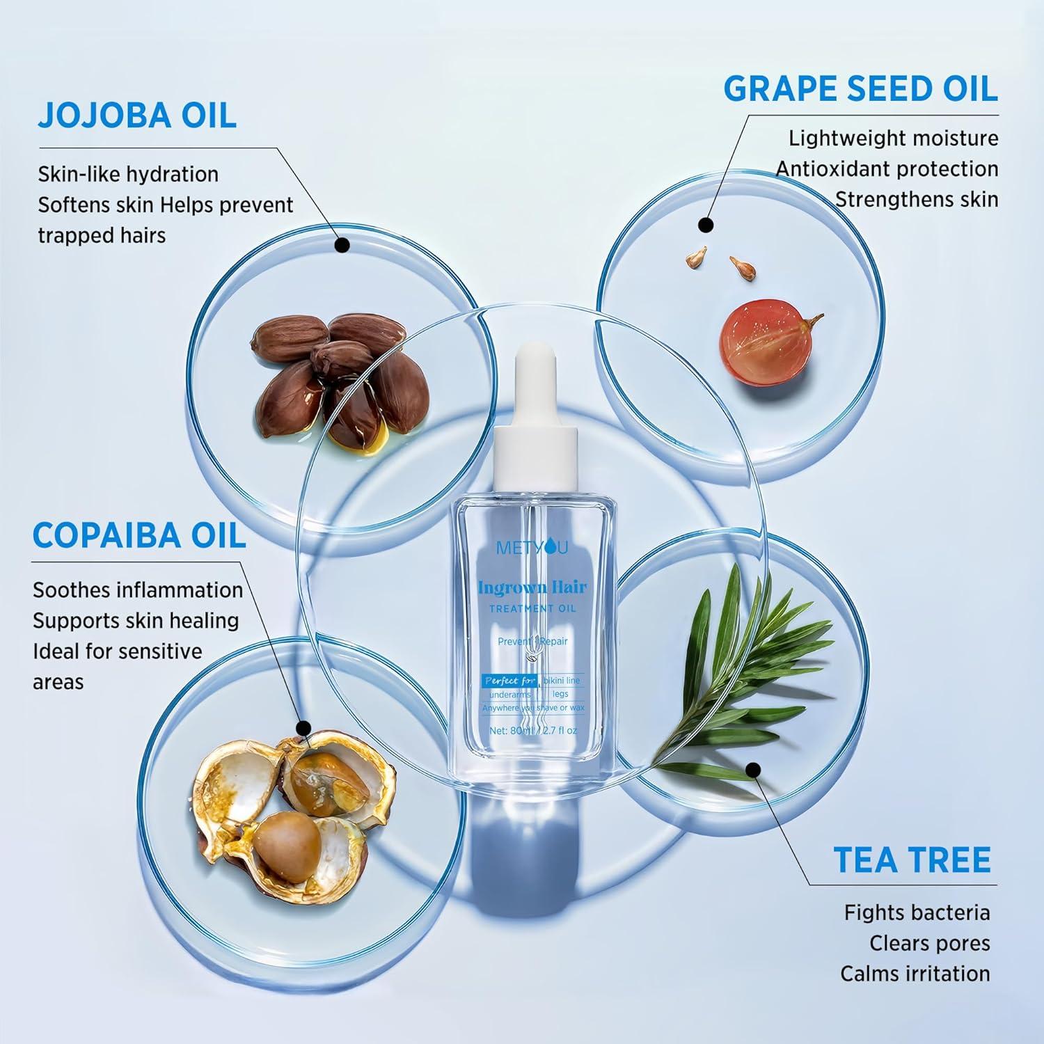 Aceite Tratamiento Vello Encarnado Metyou 80ml - Piel Suave