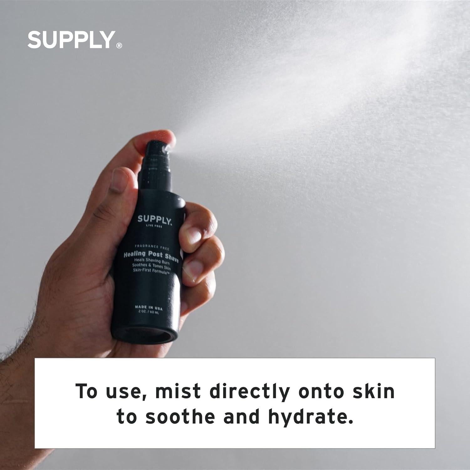 After Shave Sin Alcohol Supply 59 ml Sándalo y Cedro Piel Sensible