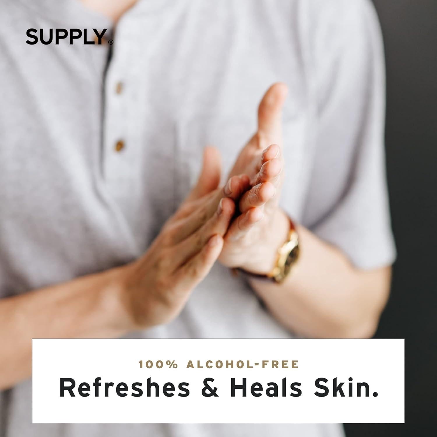 After Shave Sin Alcohol Supply 59 ml Sándalo y Cedro Piel Sensible