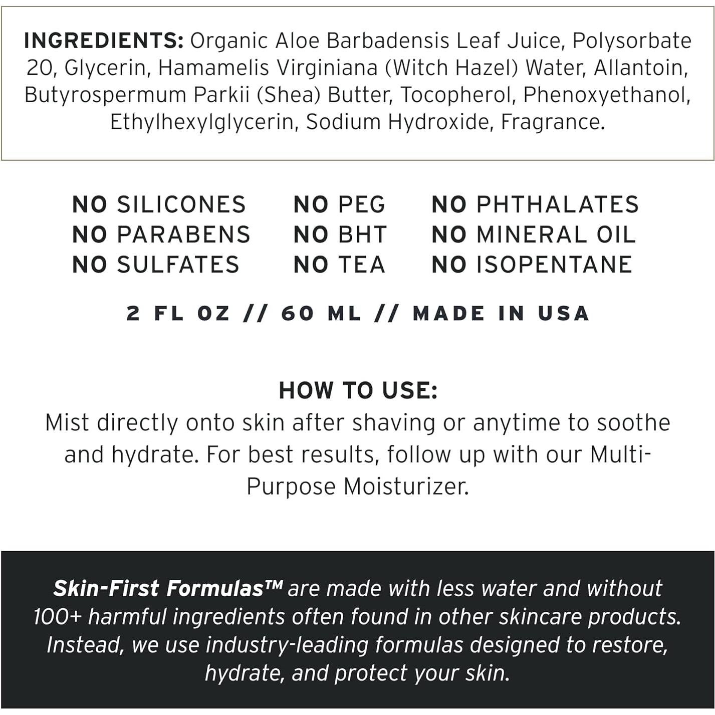 After Shave Sin Alcohol Supply 59 ml Sándalo y Cedro Piel Sensible