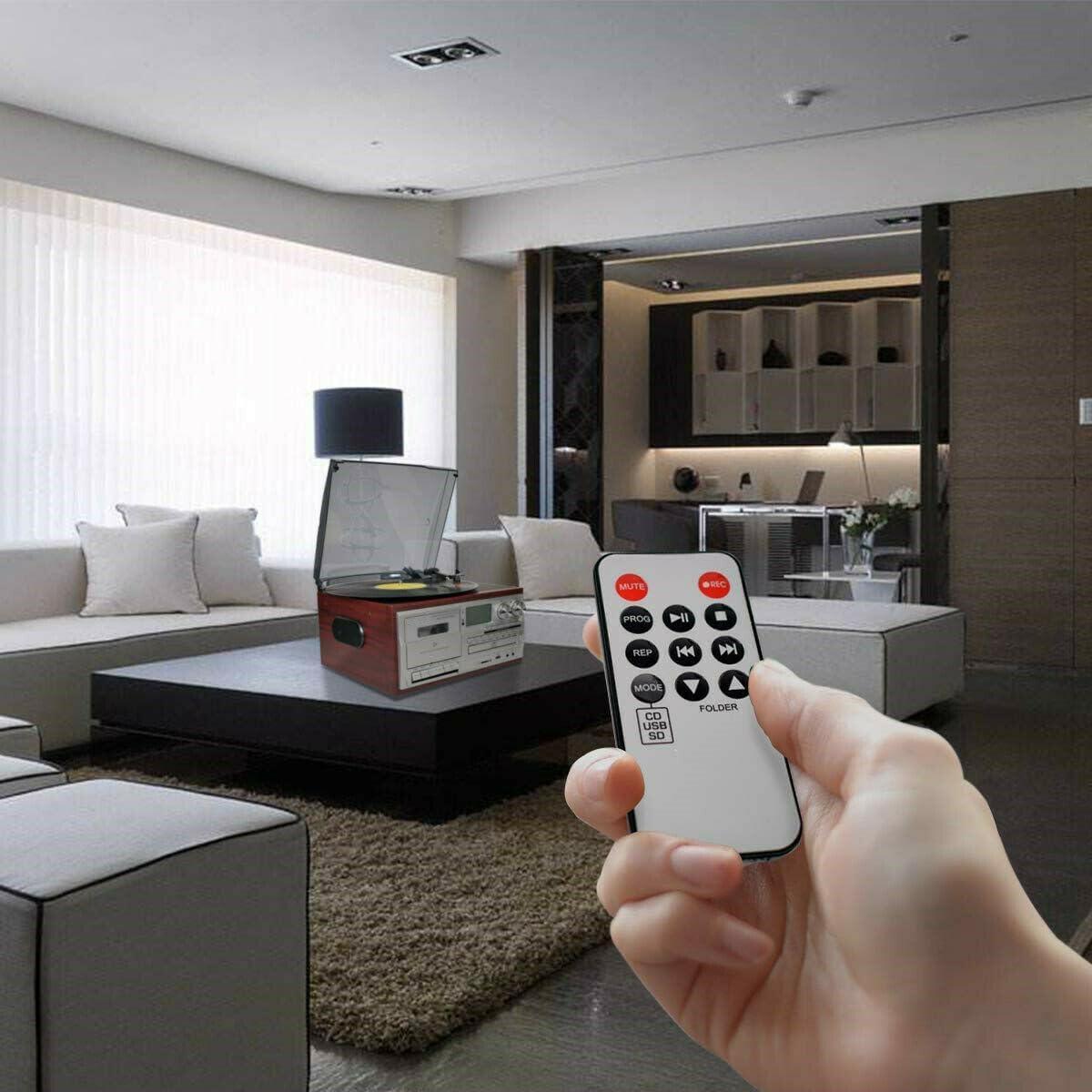 Reproductor de Discos 9 en 1 LOOPTONE Bluetooth Plata