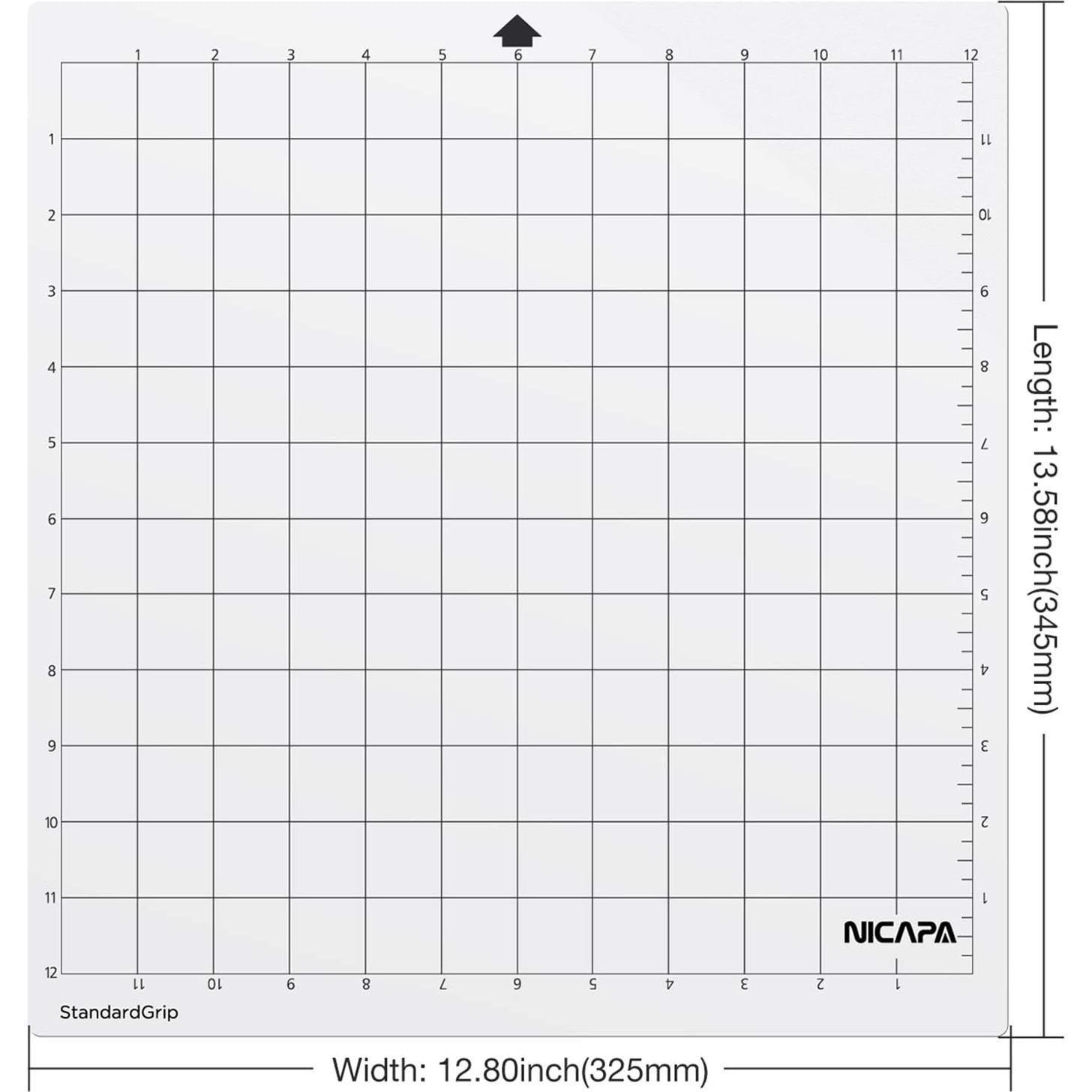 Alfombrilla de Corte StandardGrip NICAPA 30.48x30.48 cm 3 Pzas
