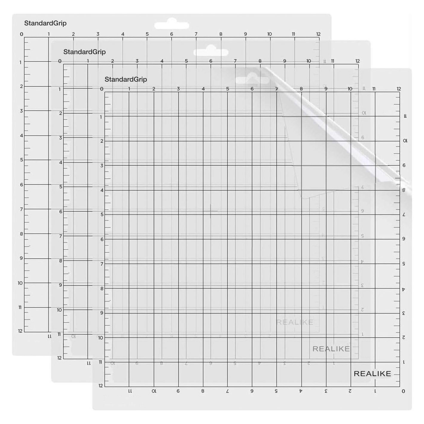 Alfombrillas de Corte REALIKE 12x12 para Silhouette Cameo - 3 Pzas