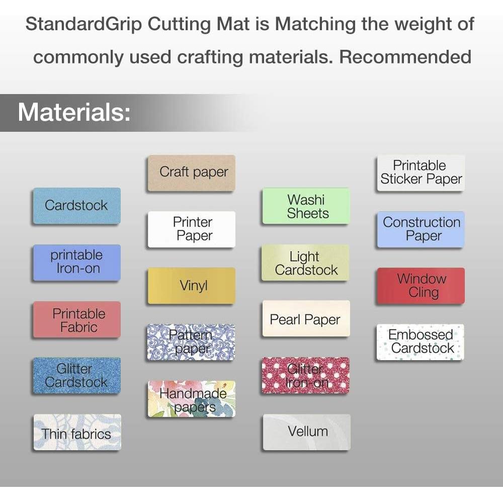 Alfombrillas de Corte REALIKE 12x12 para Silhouette Cameo - 3 Pzas