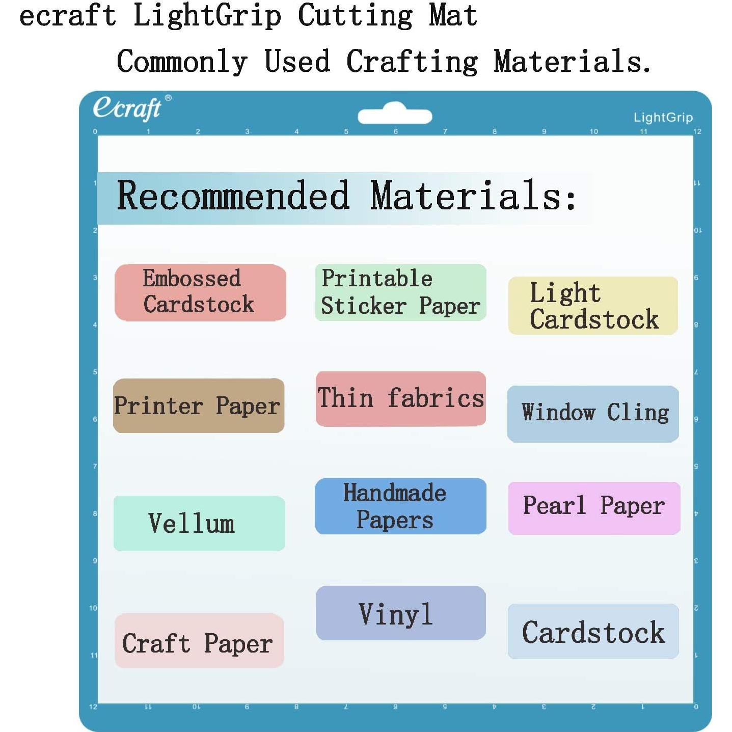 Alfombrilla de Corte Ecraft 12x12 para Silhouette Cameo 5/4/3/2/1