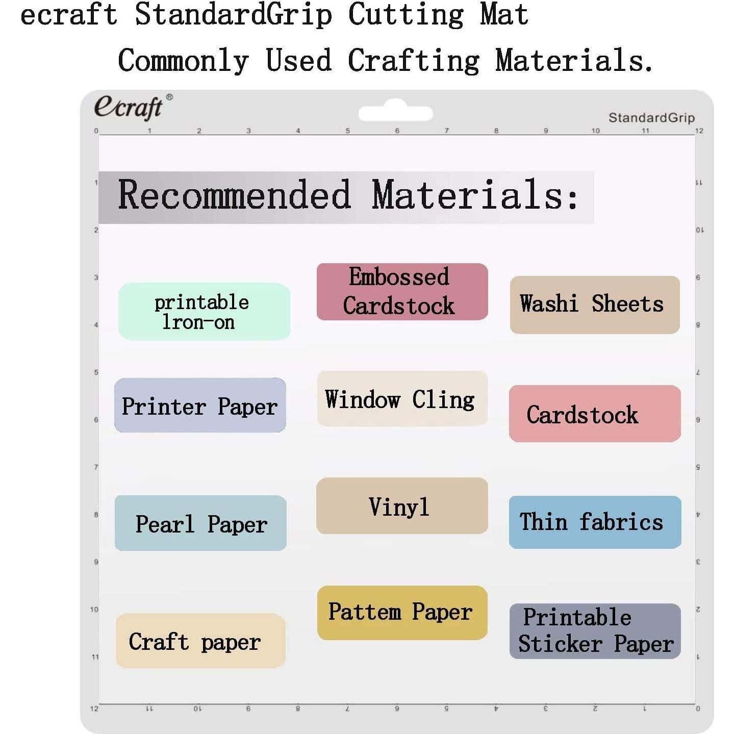 Alfombrilla de Corte Ecraft 12x12 para Silhouette Cameo 5/4/3/2/1