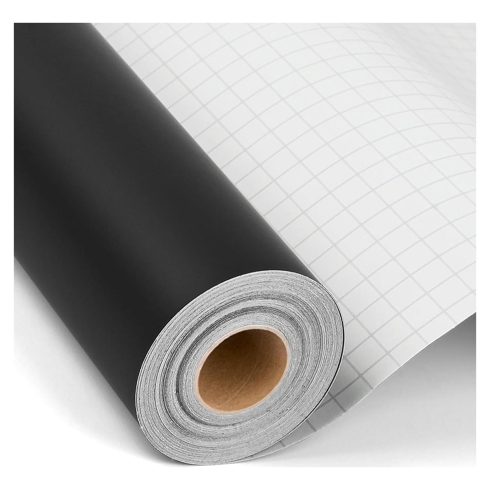 Rollo de Vinilo Adhesivo Permanente iImagine Vinyl 30.5x12.8m Negro Mate