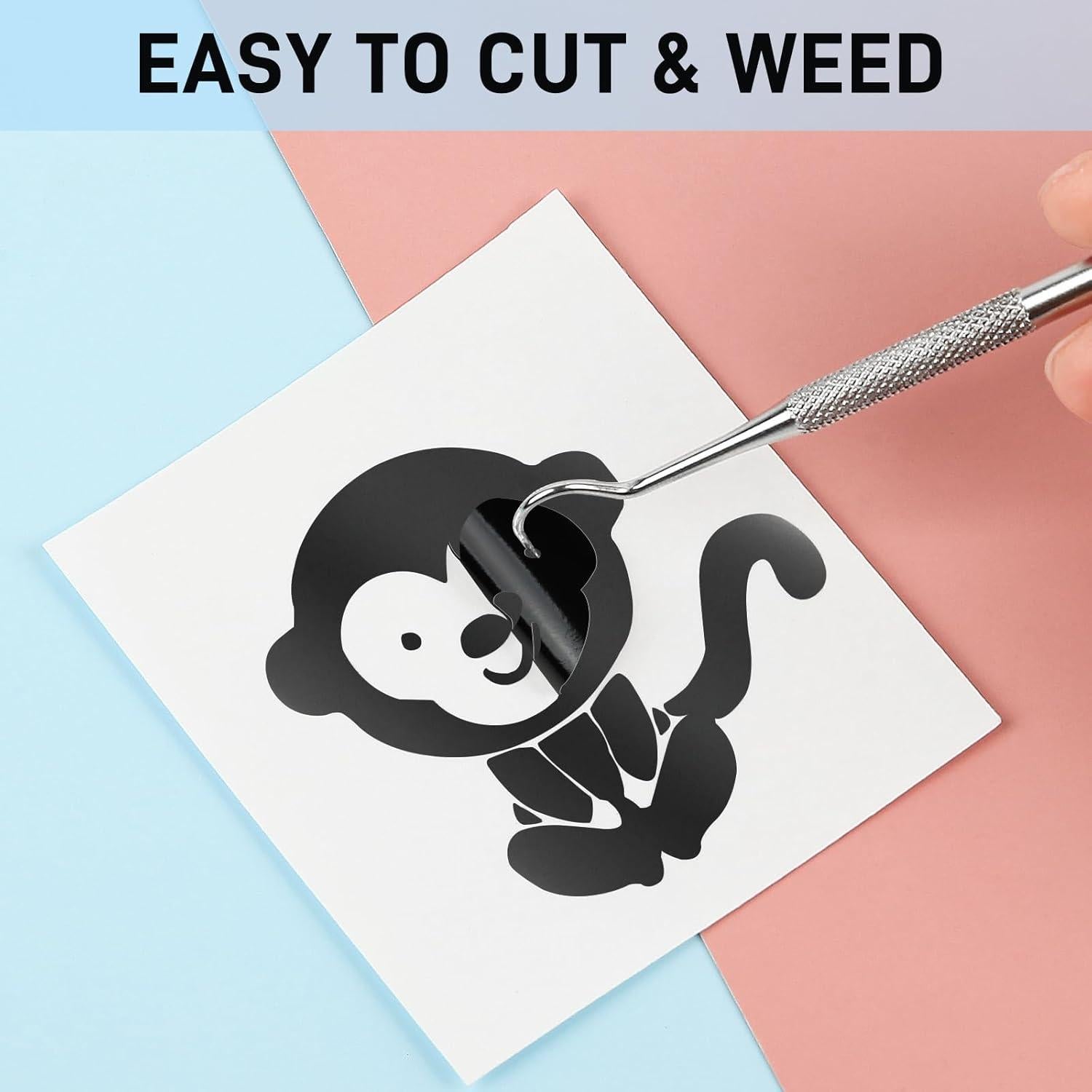 Rollo de Vinilo Adhesivo Permanente iImagine Vinyl 30.5x12.8m Negro Mate