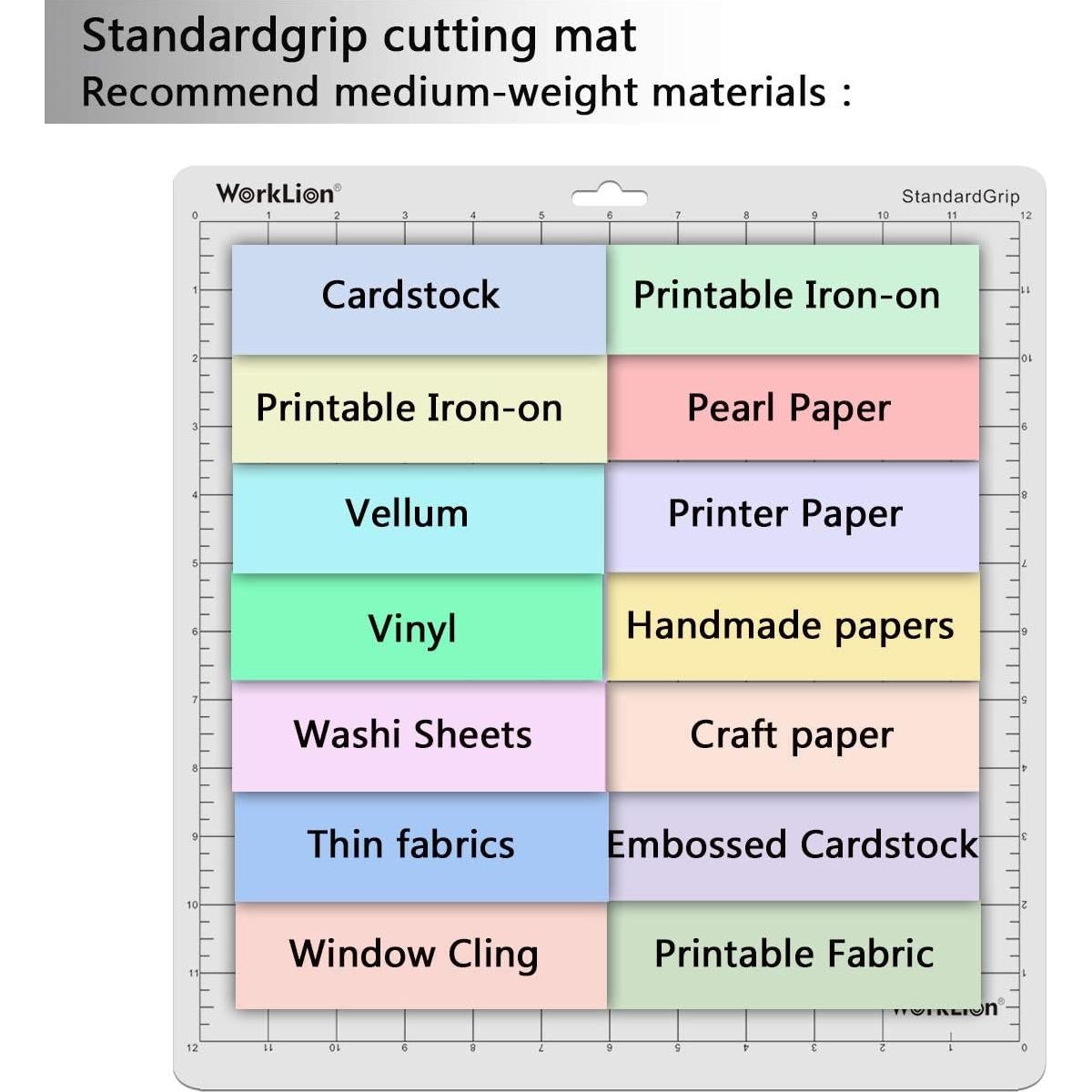 Alfombrilla de corte 30.48x30.48 cm WORKLION - 6 piezas