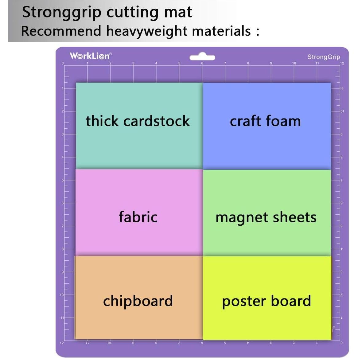 Alfombrilla de corte 30.48x30.48 cm WORKLION - 6 piezas