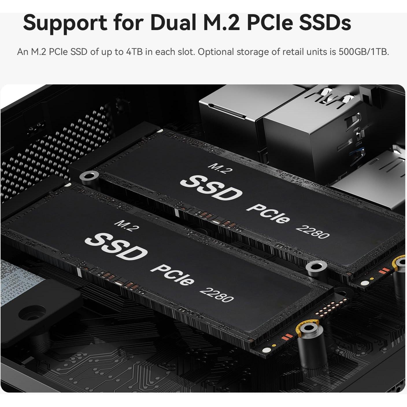 Mini PC Beelink SER5 MAX, AMD Ryzen 7 6800H, 32GB RAM, 500GB SSD