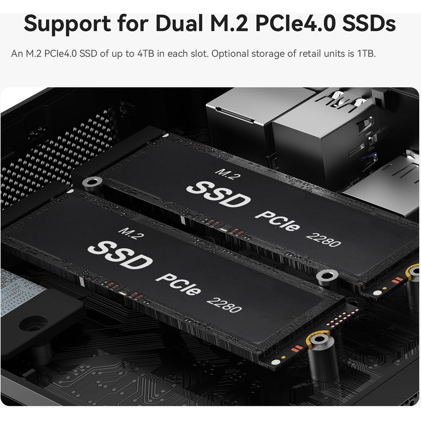 Mini PC Beelink SER5 MAX - Ryzen 7 6800U, 32GB RAM, 1TB SSD