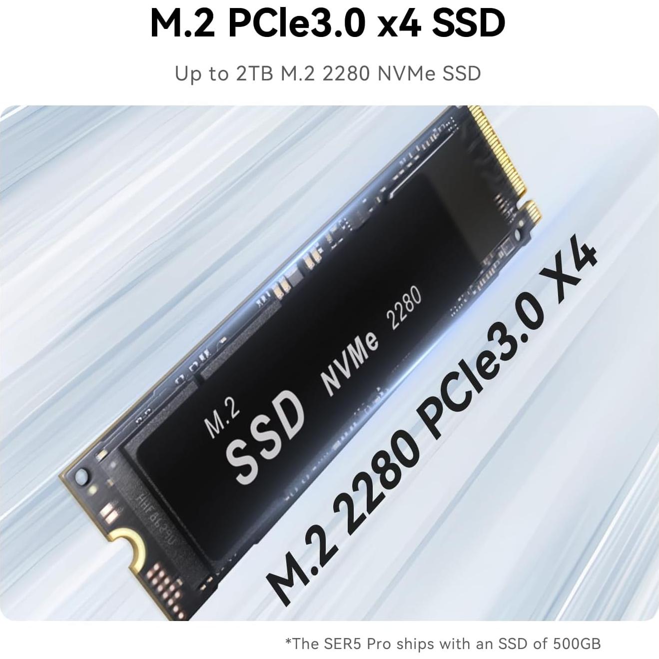 Mini PC Beelink SER5 Pro Ryzen 7 5825U 32GB RAM 1TB SSD