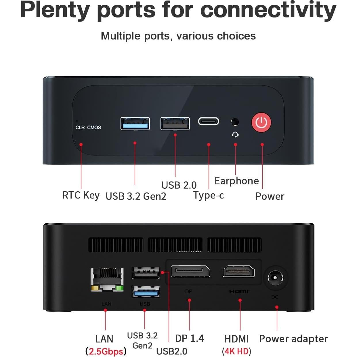 Mini PC Beelink SER5 AMD Ryzen 5 5500U 16GB RAM 500GB SSD