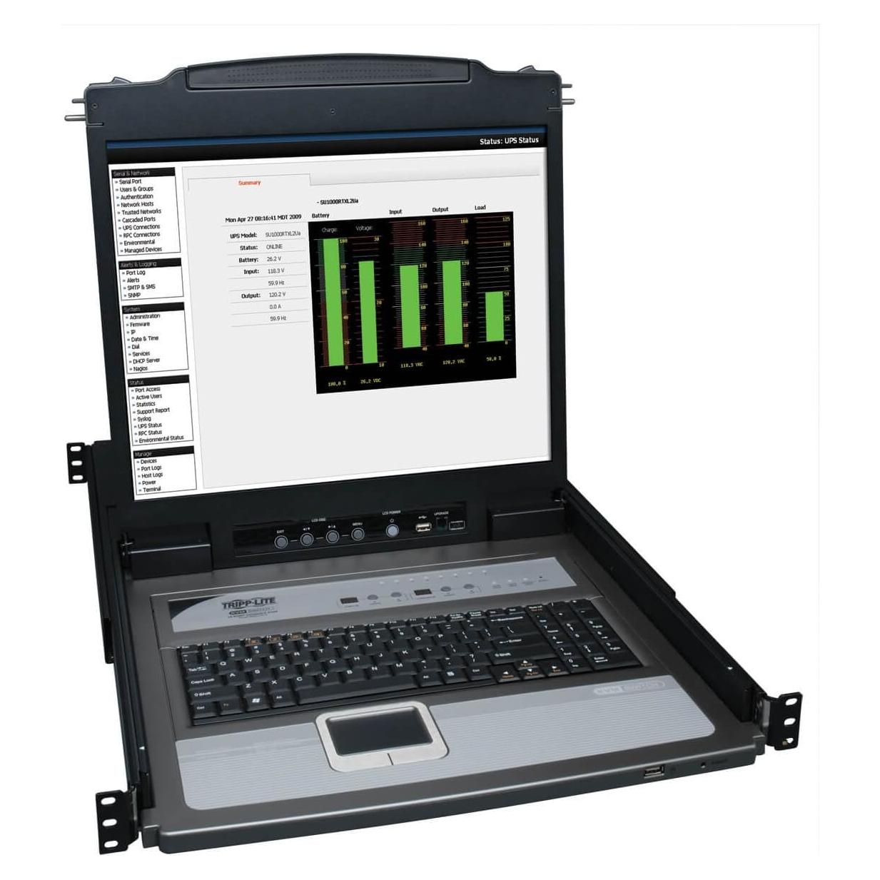 Interruptor KVM Tripp Lite B020-U08-19-K 8 Puertos LCD 19"