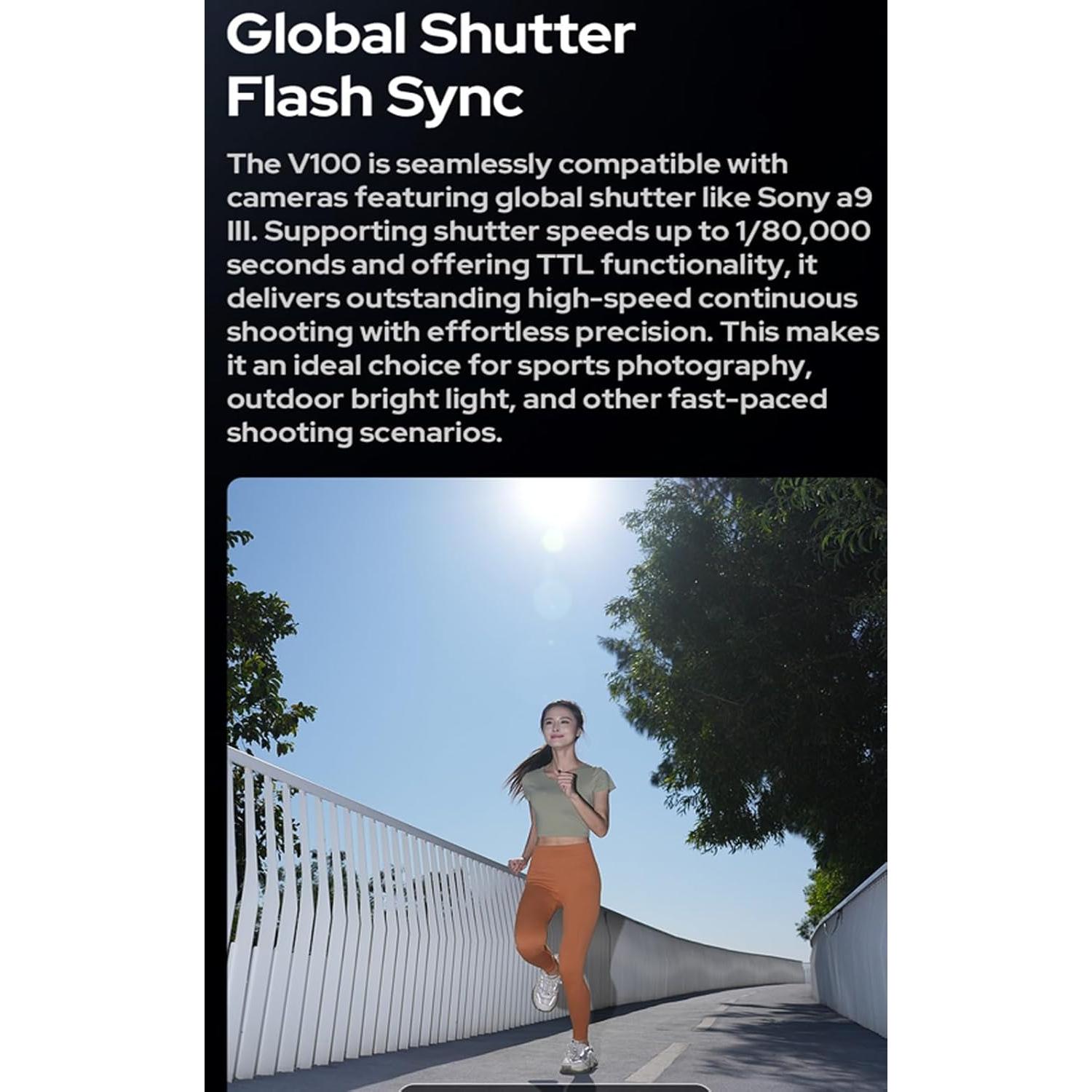 Flash Godox V100C para Canon 100Ws TTL 2.4G HSS