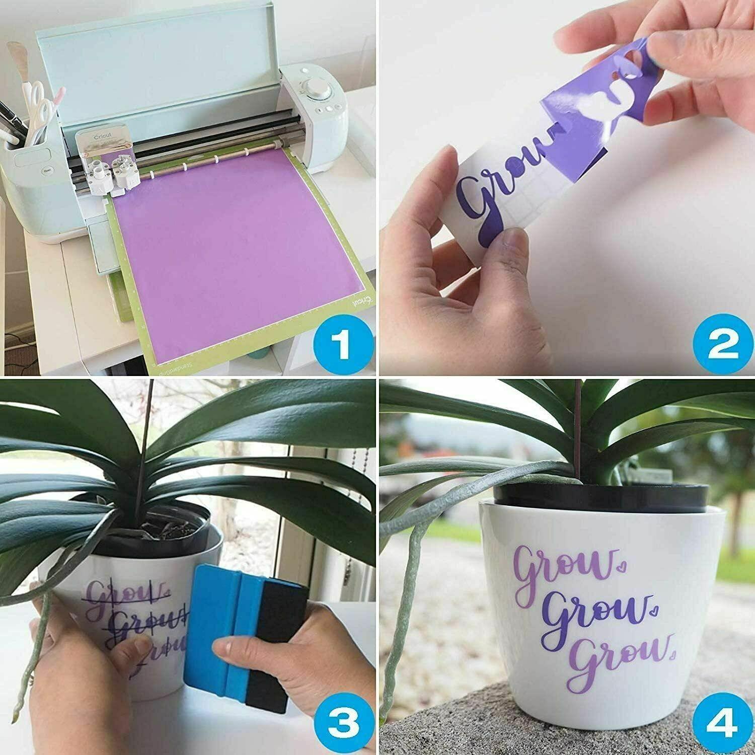 Hojas de Vinilo Permanente Kassa 60 Piezas 30.48x30.48 cm