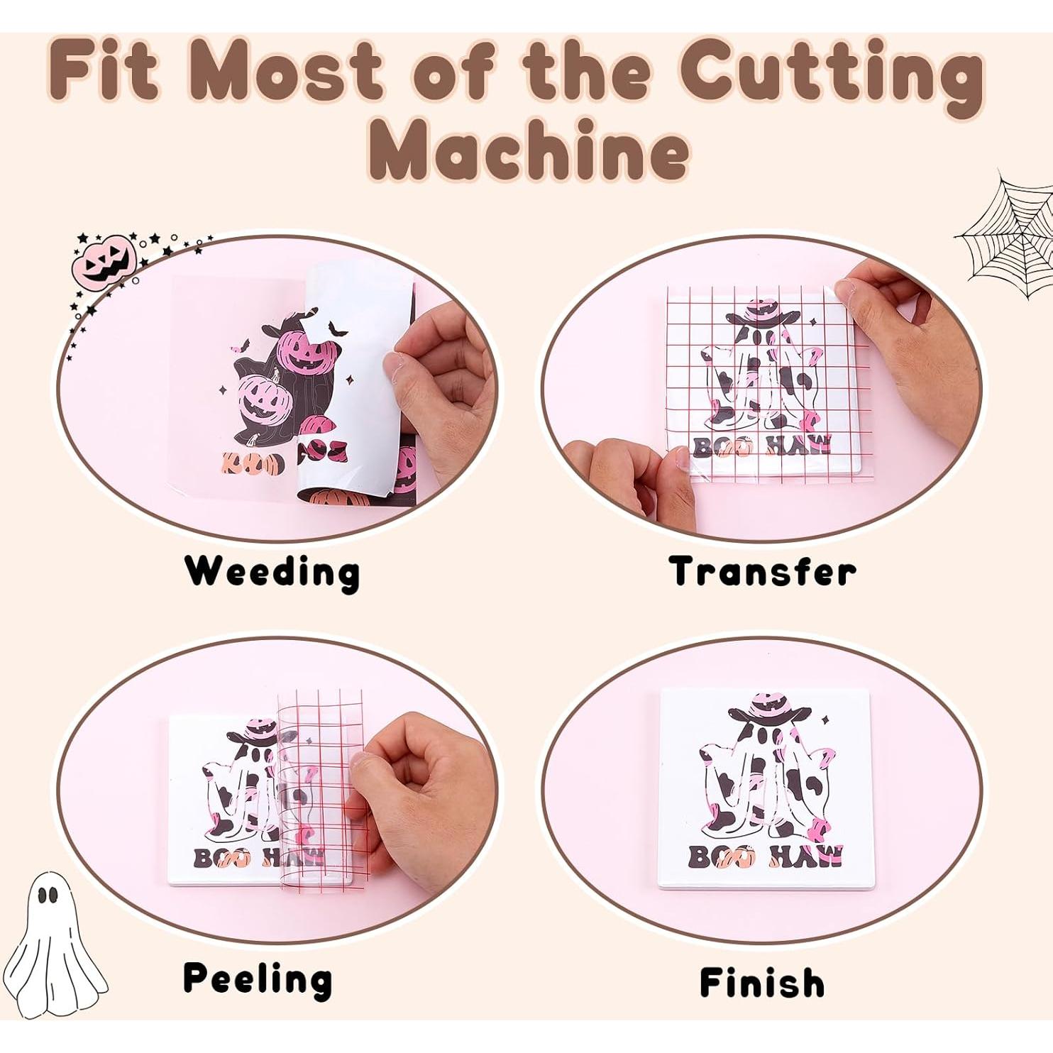 Vinilo Adhesivo Permanente HTVSTD Halloween Boho 12 Hojas 30.48x25.4cm