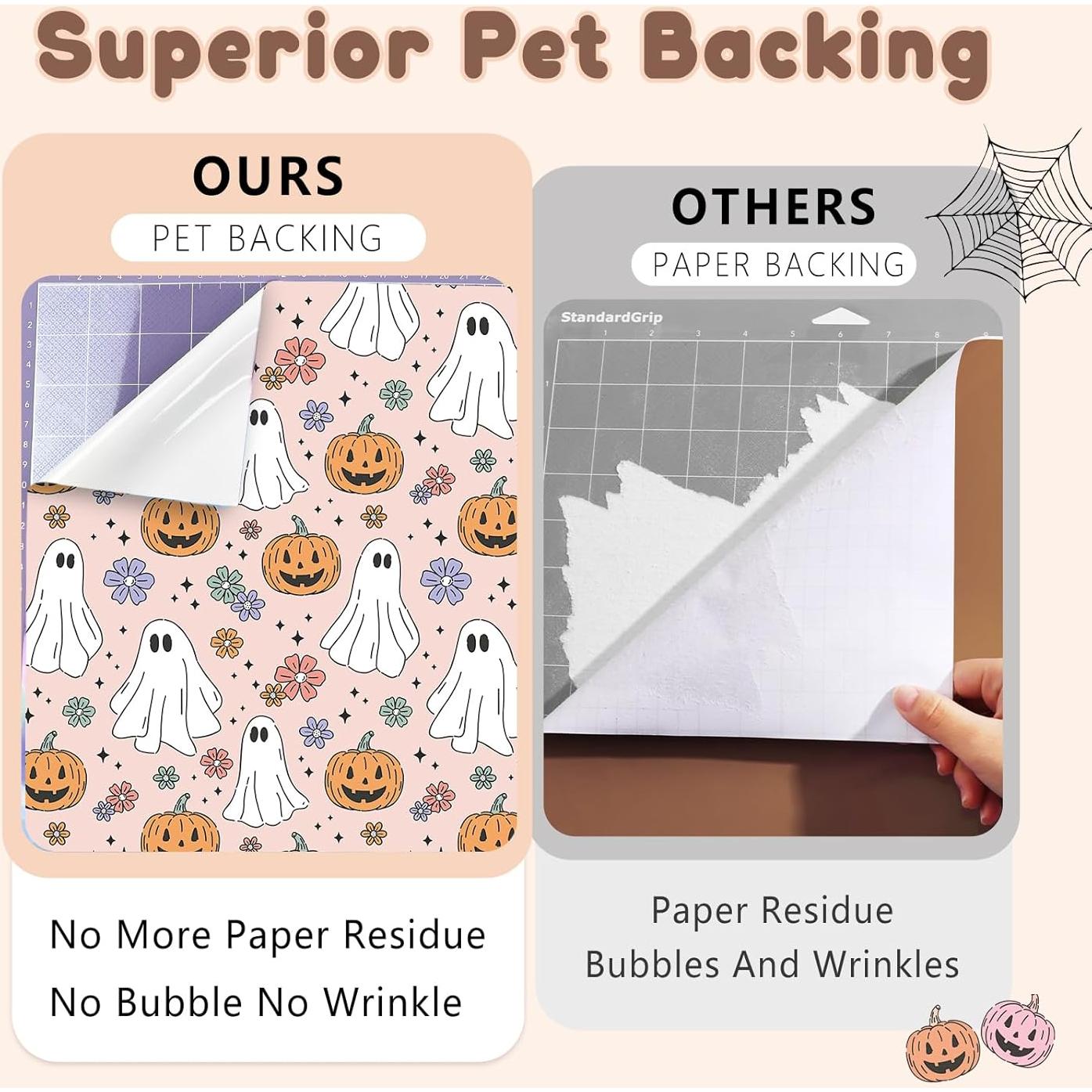 Vinilo Adhesivo Permanente HTVSTD Halloween Boho 12 Hojas 30.48x25.4cm