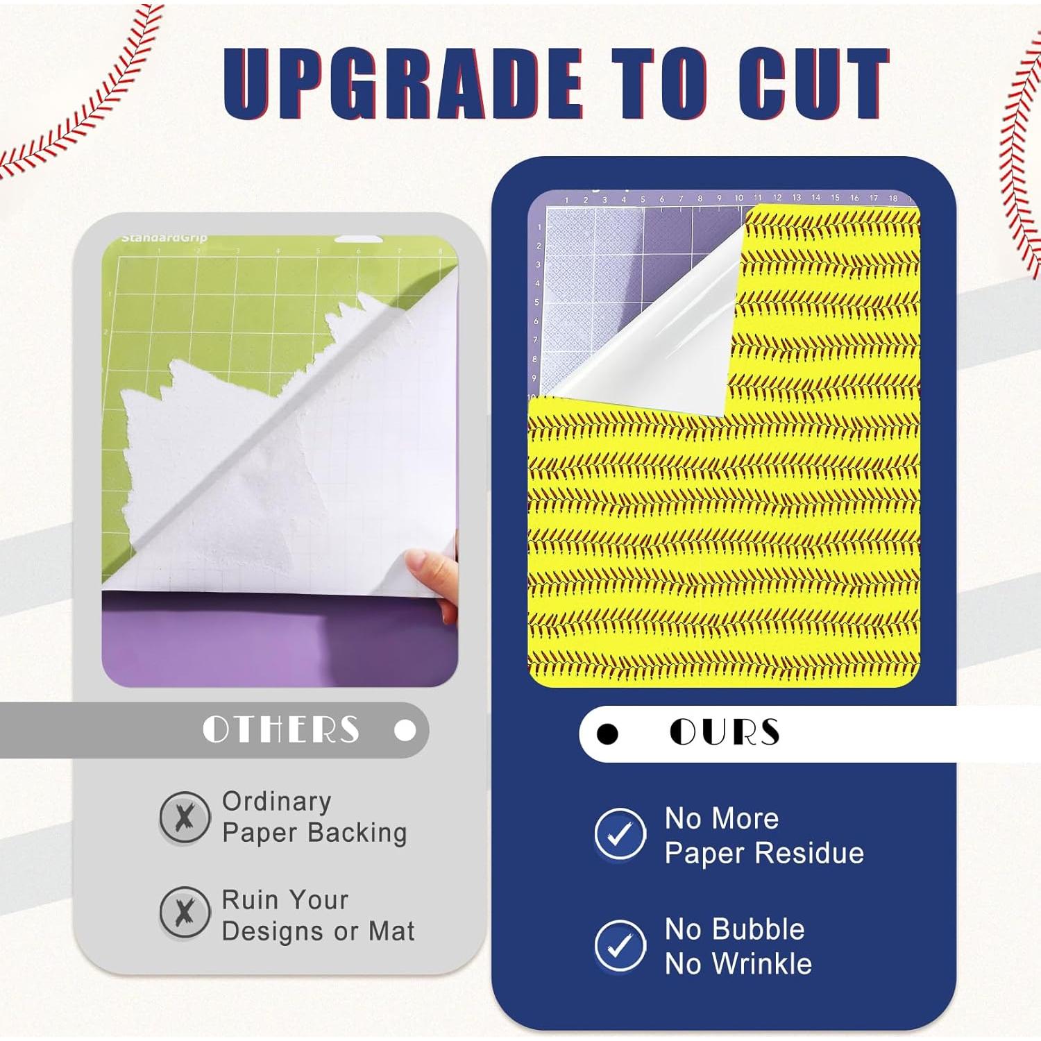 Vinilo Permanente Tintnut para Manualidades - 8 Hojas 30.48x25.4cm Amarillo