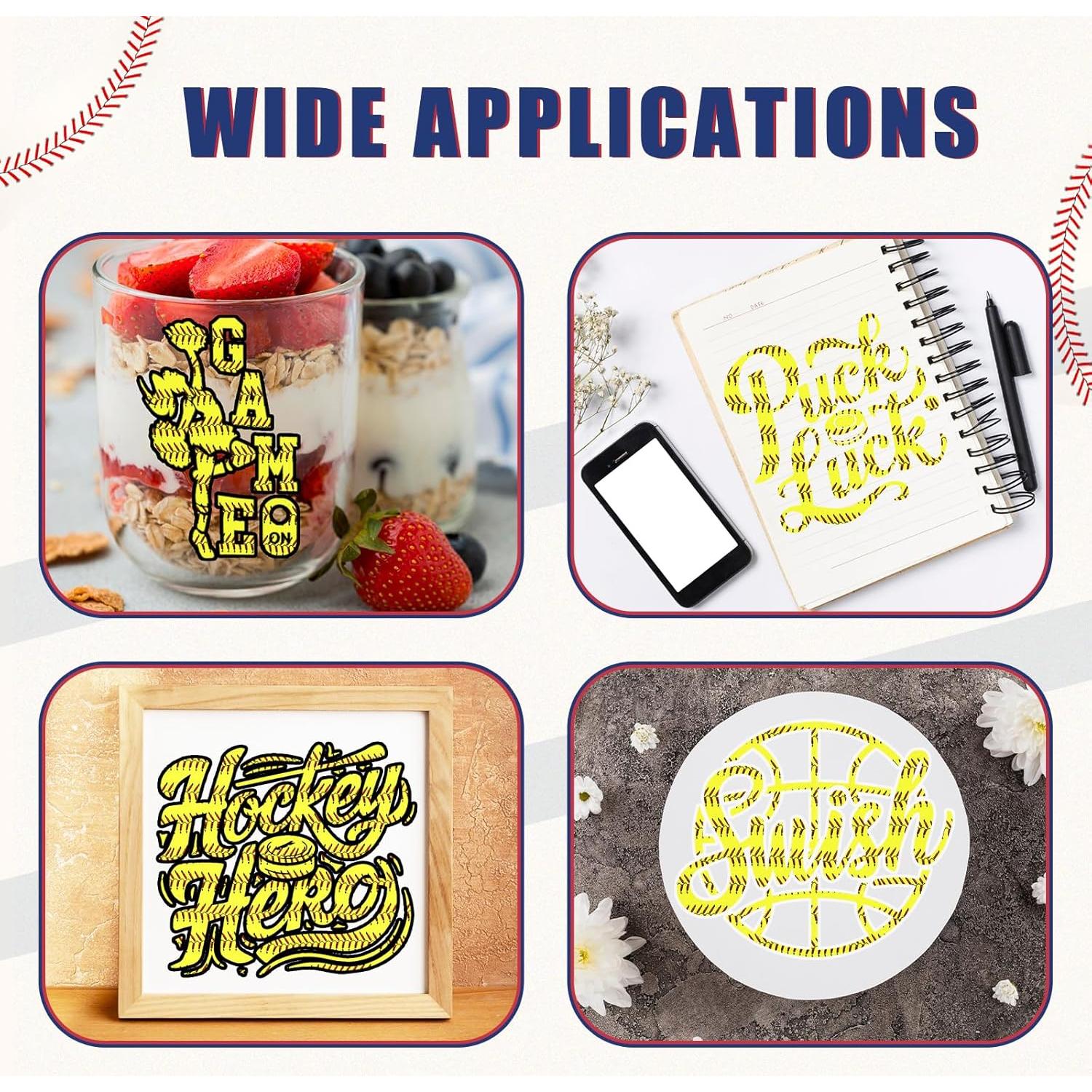 Vinilo Permanente Tintnut para Manualidades - 8 Hojas 30.48x25.4cm Amarillo