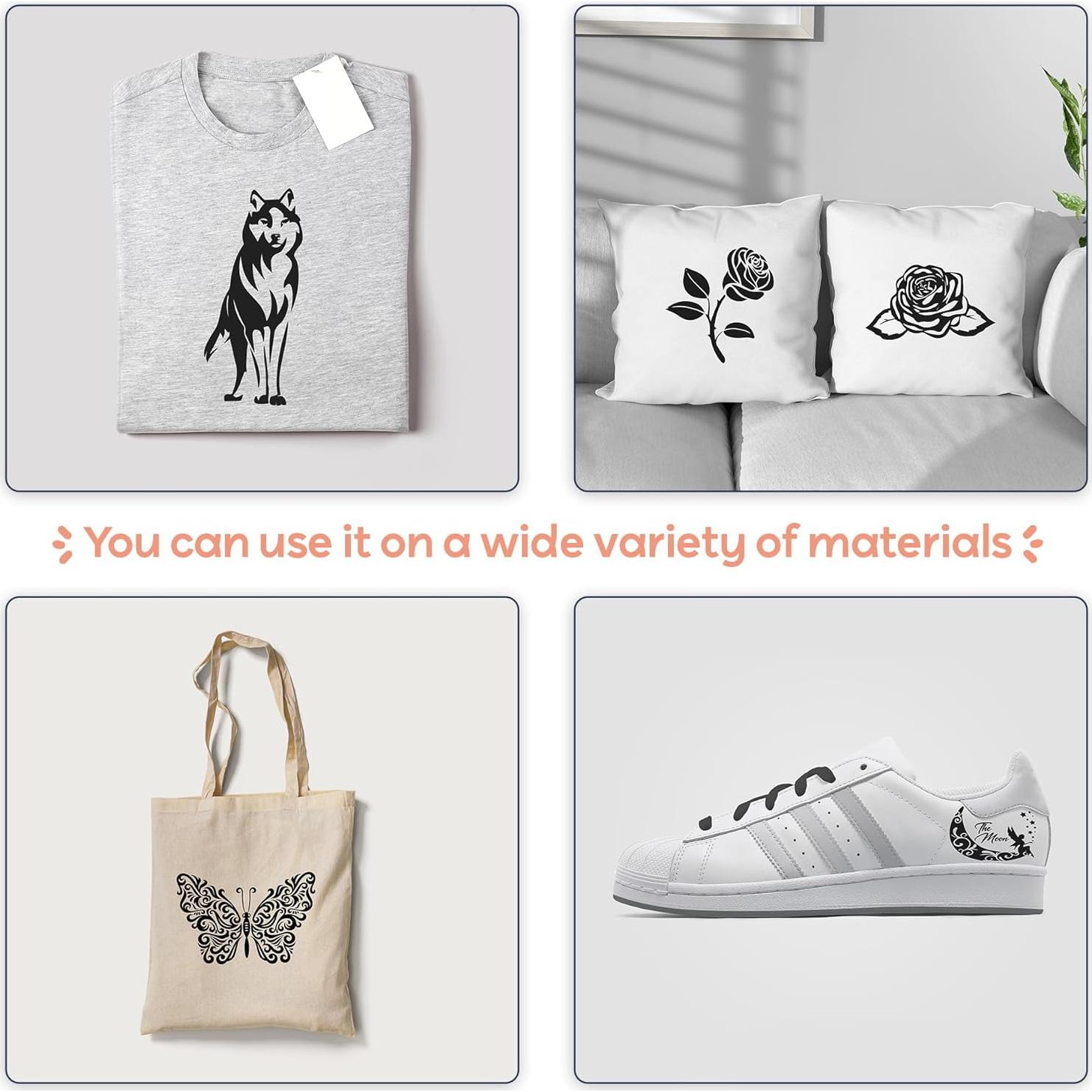 Rollo de Vinilo de Transferencia de Calor iVyne 4.57m Negro