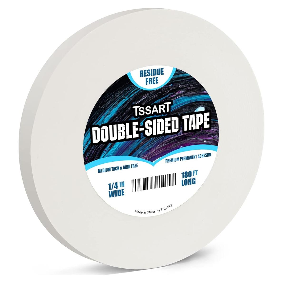 Cinta Adhesiva Doble Cara Ultra Fina TSSART 1/4" 180 Pies