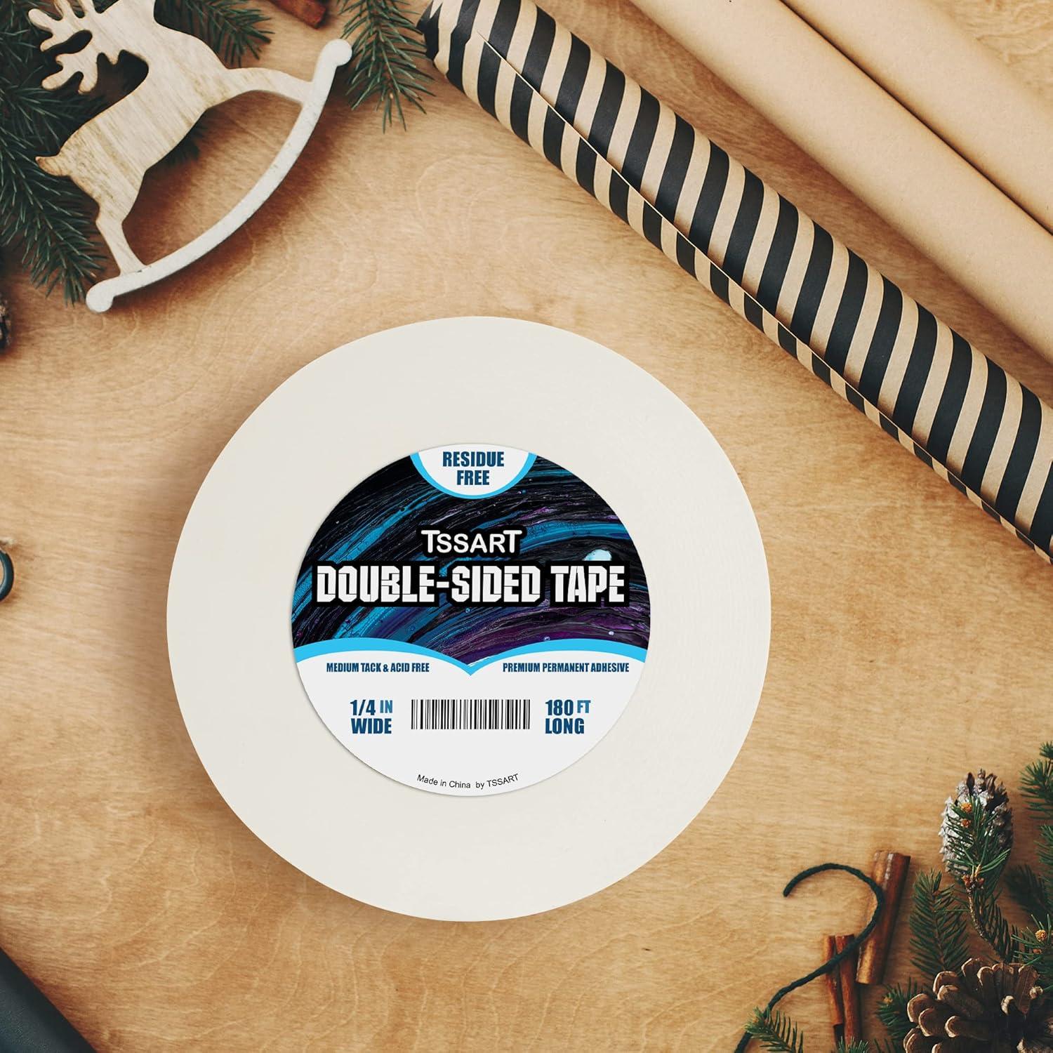 Cinta Adhesiva Doble Cara Ultra Fina TSSART 1/4" 180 Pies