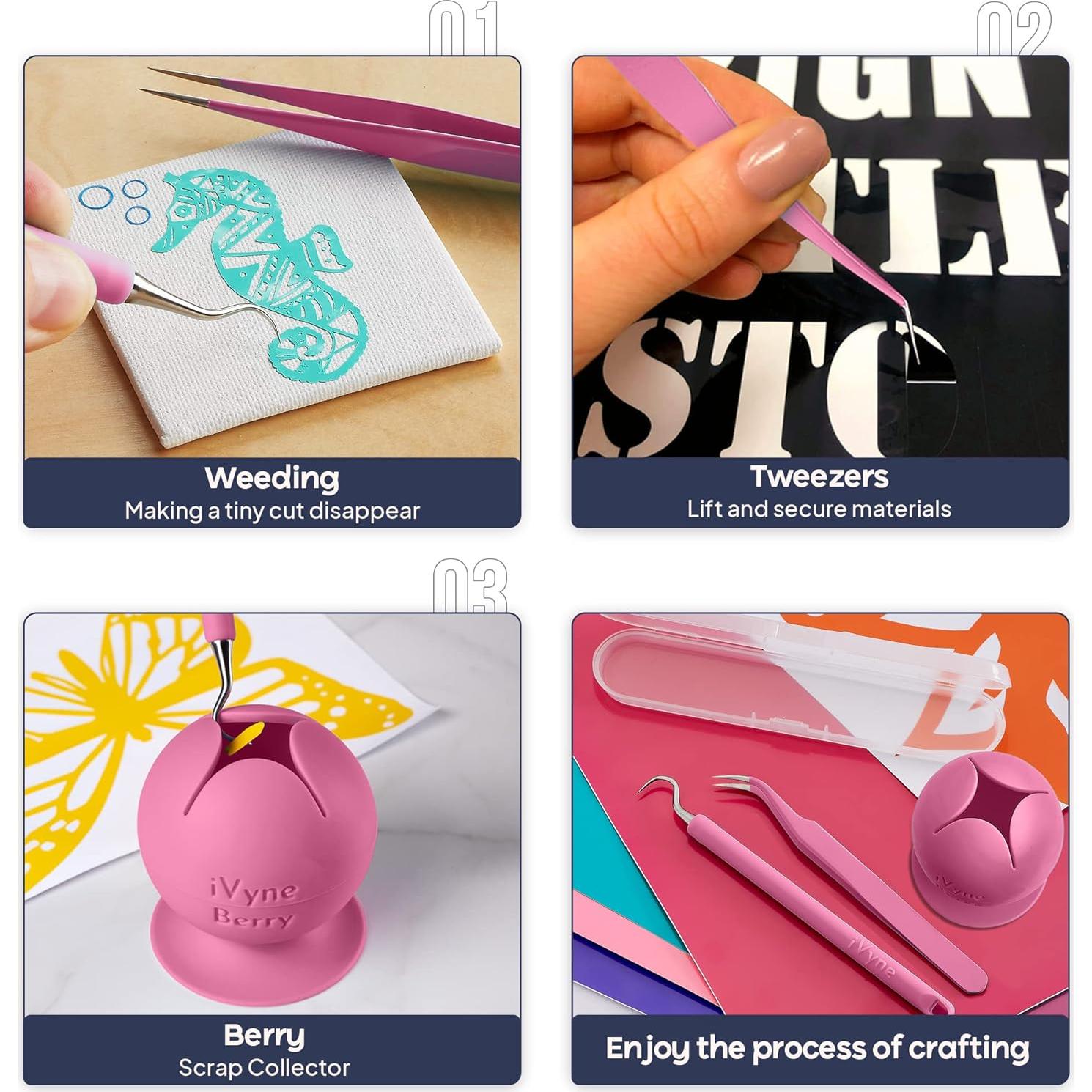 iVyne Berry Rosa + Herramientas de Desmalezado Vinilo