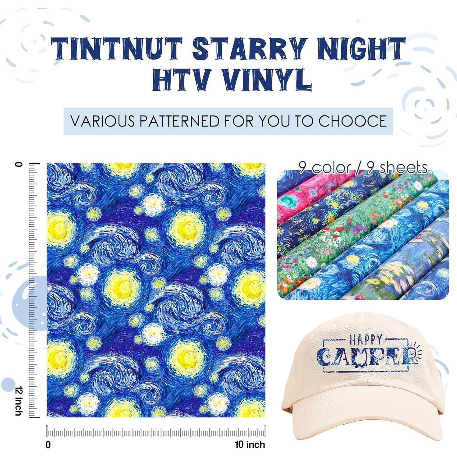 Vinilo de Transferencia de Calor Tintnut - 9 Hojas 30.48x25.4cm