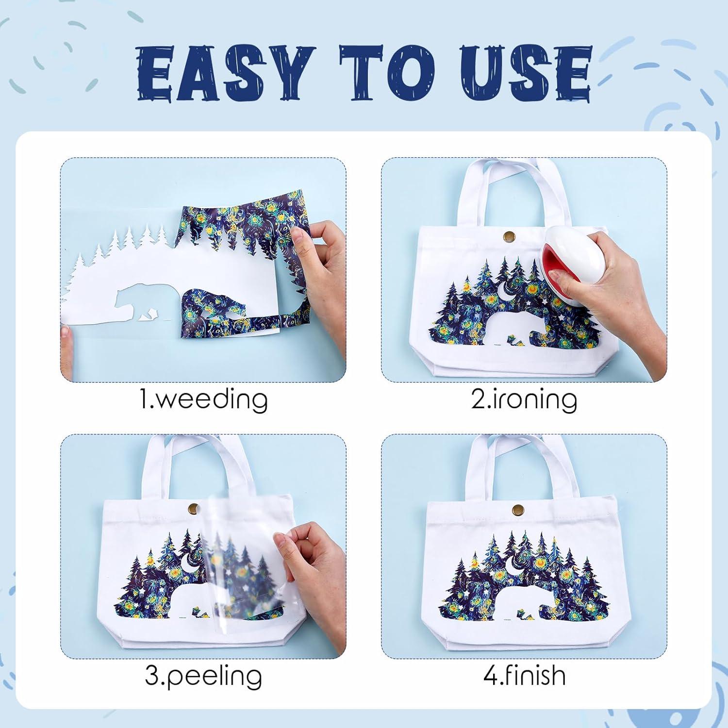 Vinilo de Transferencia de Calor Tintnut - 9 Hojas 30.48x25.4cm