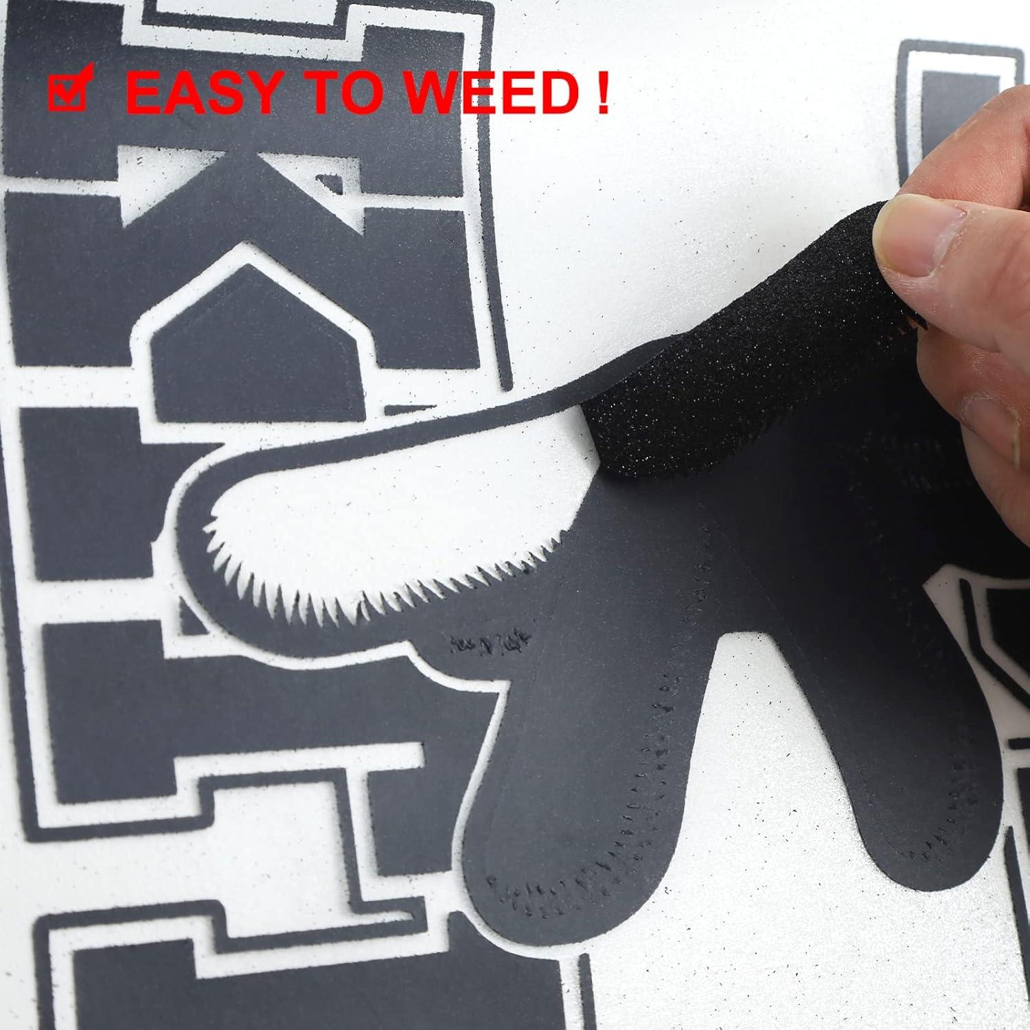 Vinilo de Transferencia de Calor GYT Glitter Negro 30.5 cm x 1.5 m