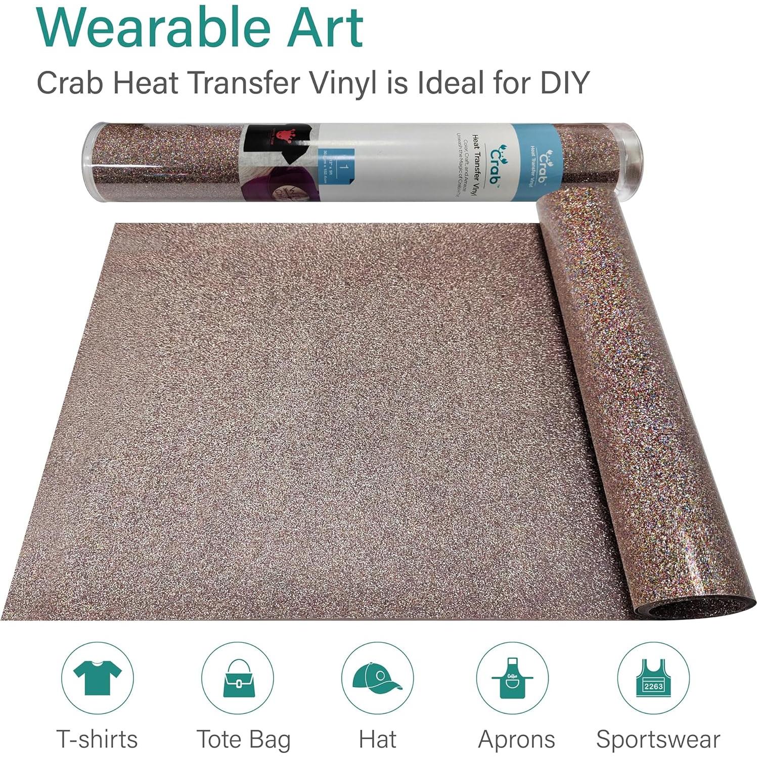 Rollo de Vinilo de Transferencia de Calor Crab 30.5cm x 152cm Brillo