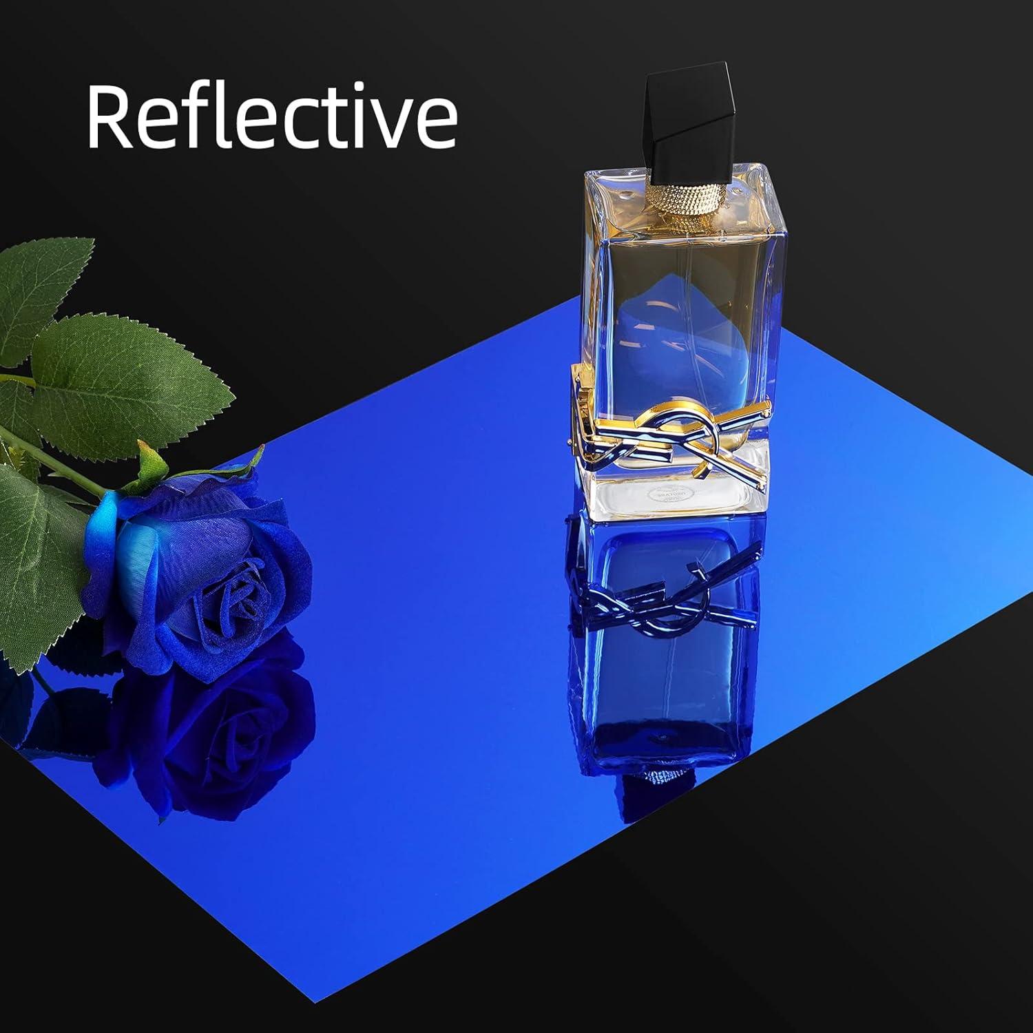 Vinilo Adhesivo Permanente FunStick 30CM x 700CM Azul Metálico