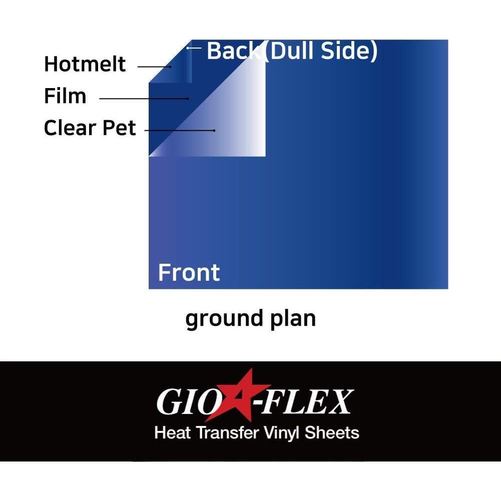 Vinilo de Transferencia Térmica 3D GIO-FLEX 9 Hojas 25.4x30.5cm