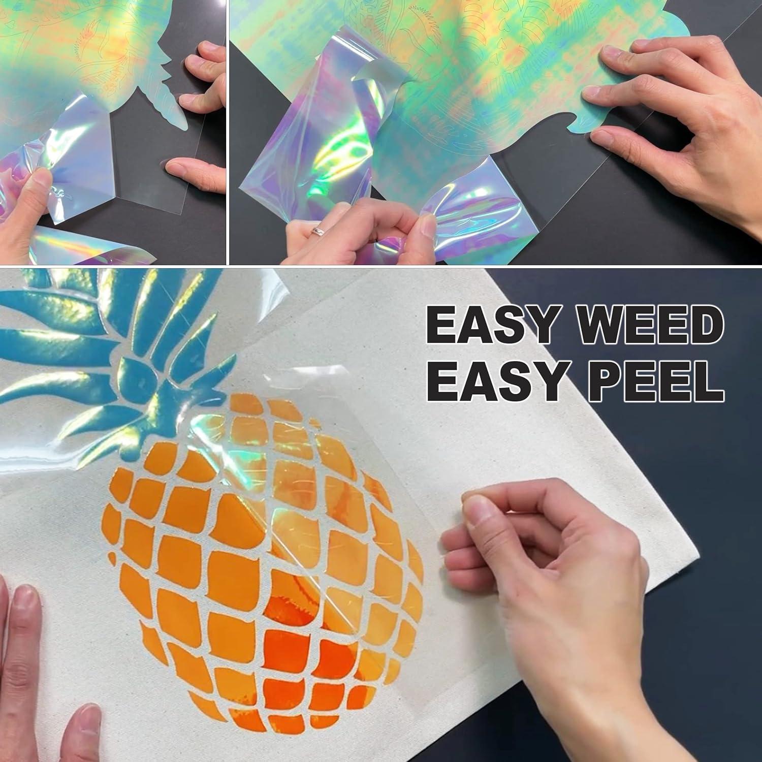 Vinilo de Transferencia Holográfico Opal Stardustworkx 11 Hojas 25x30 cm