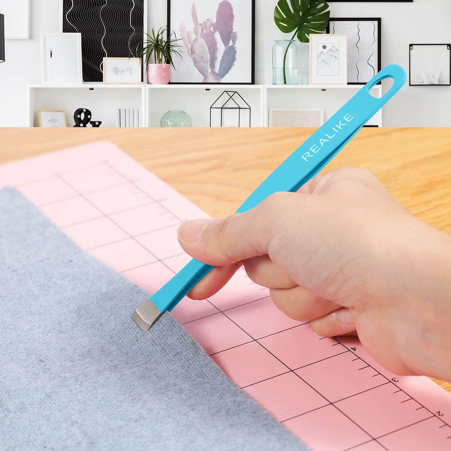 Juego de Rodillo Brayer y Pinzas REALIKE para Manualidades